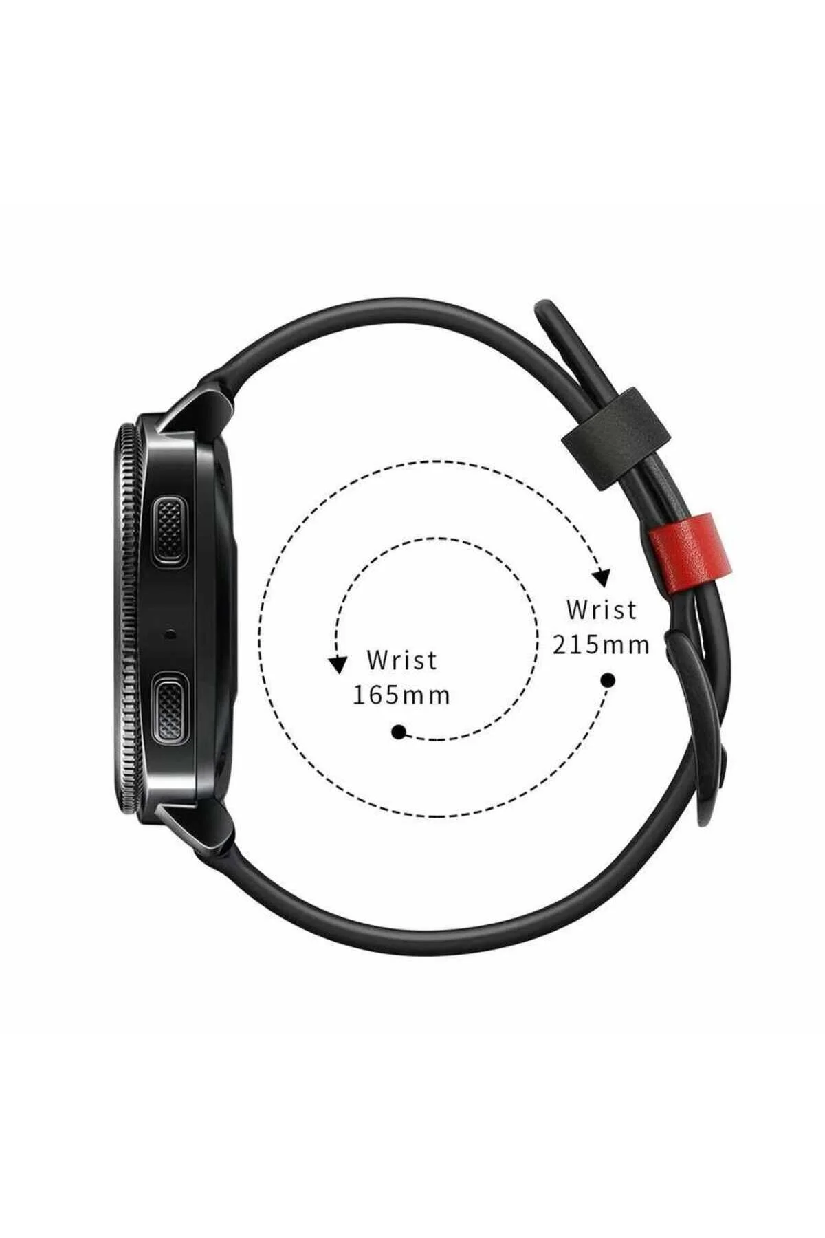 Gear S2 (20mm) İçin Uyumlu Deri Strap Kayış Kordon