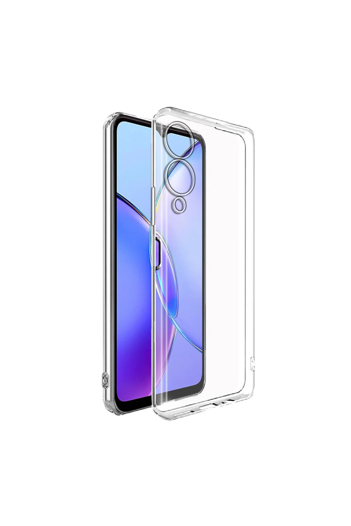 Vivo Y17S İçin Uyumlu Darbe Emici Yumuşak Ultra İnce Sararmaz Şeffaf Kılıf
