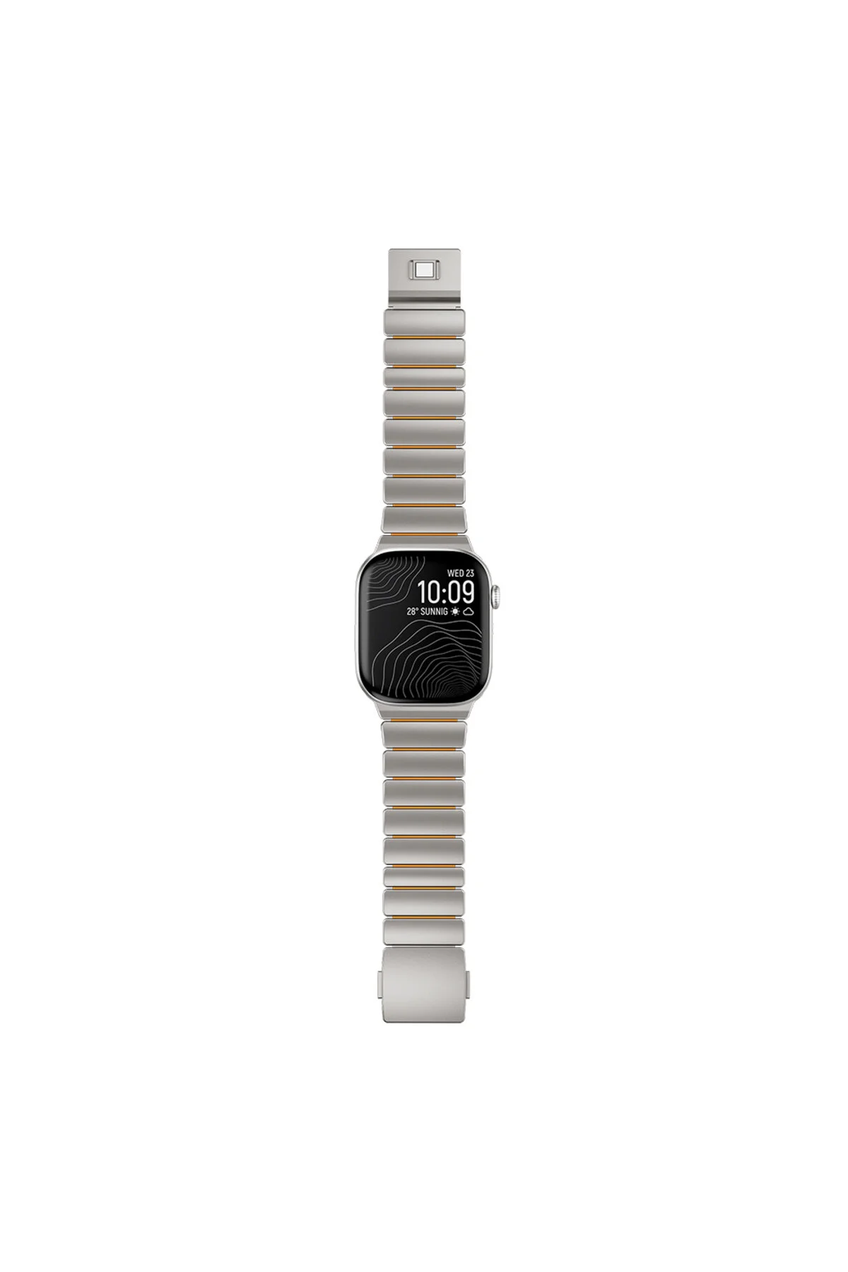 Watch 44mm İçin UyumluTitanyum Silikon Kordon