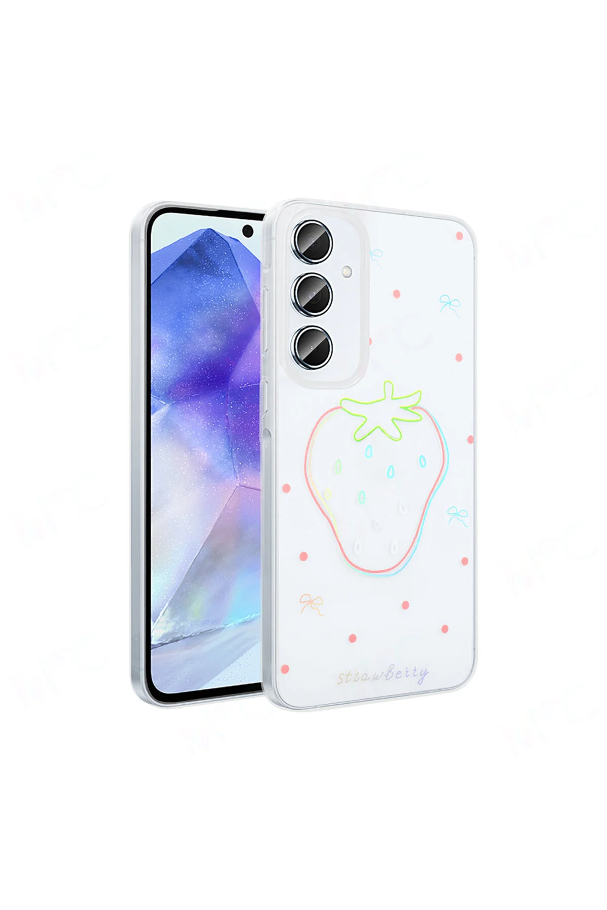 Galaxy A16 Kılıf Şeffaf Figürlü Zore Folk Sert Kapak