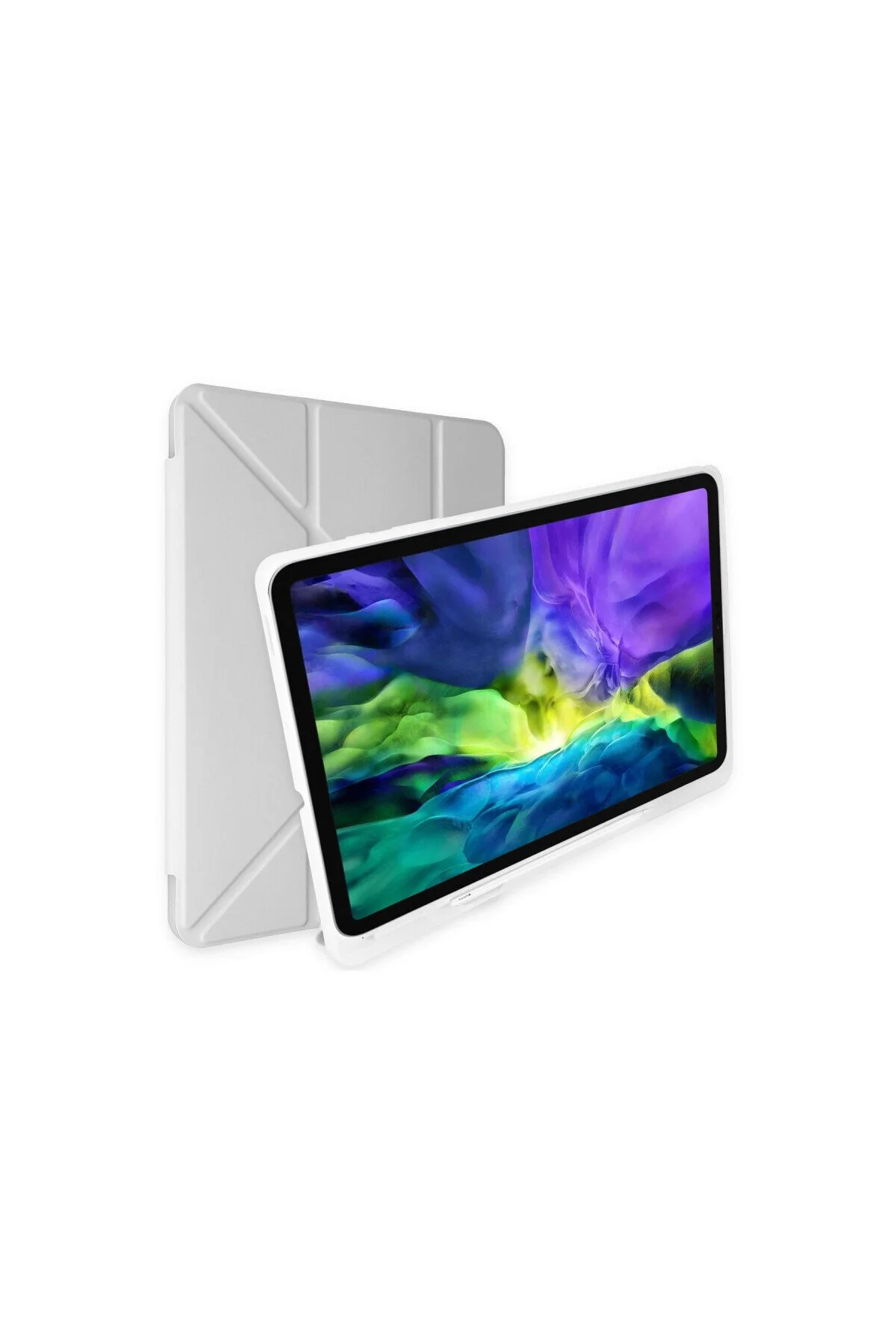Galaxy X200 Tab A8 10.5 İçin Uyumlu Kalem Bölmeli Standlı Smart Kılıf