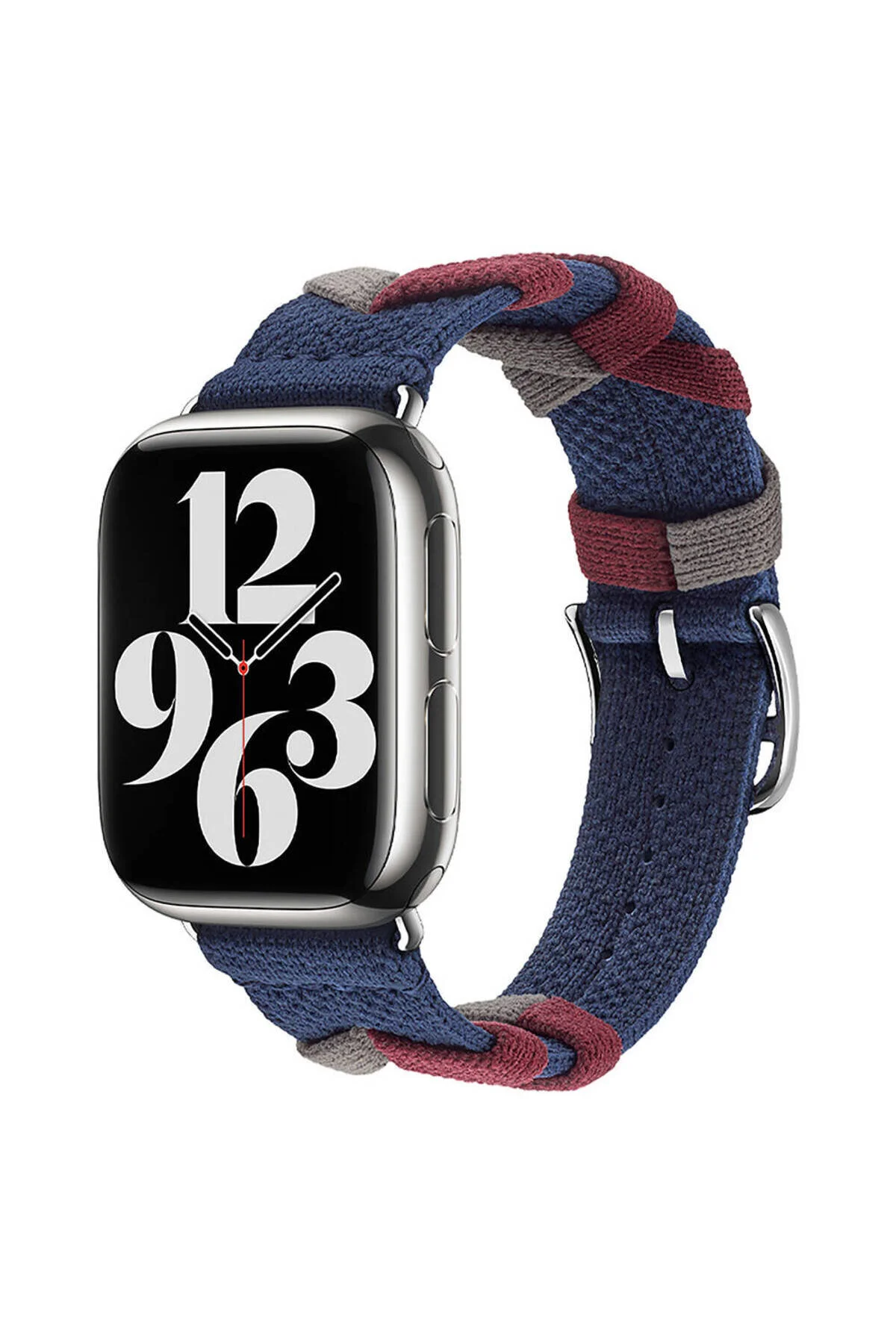 Watch 42mm İçin Uyumlu Sarmal Örgü Tasarımlı Kordon