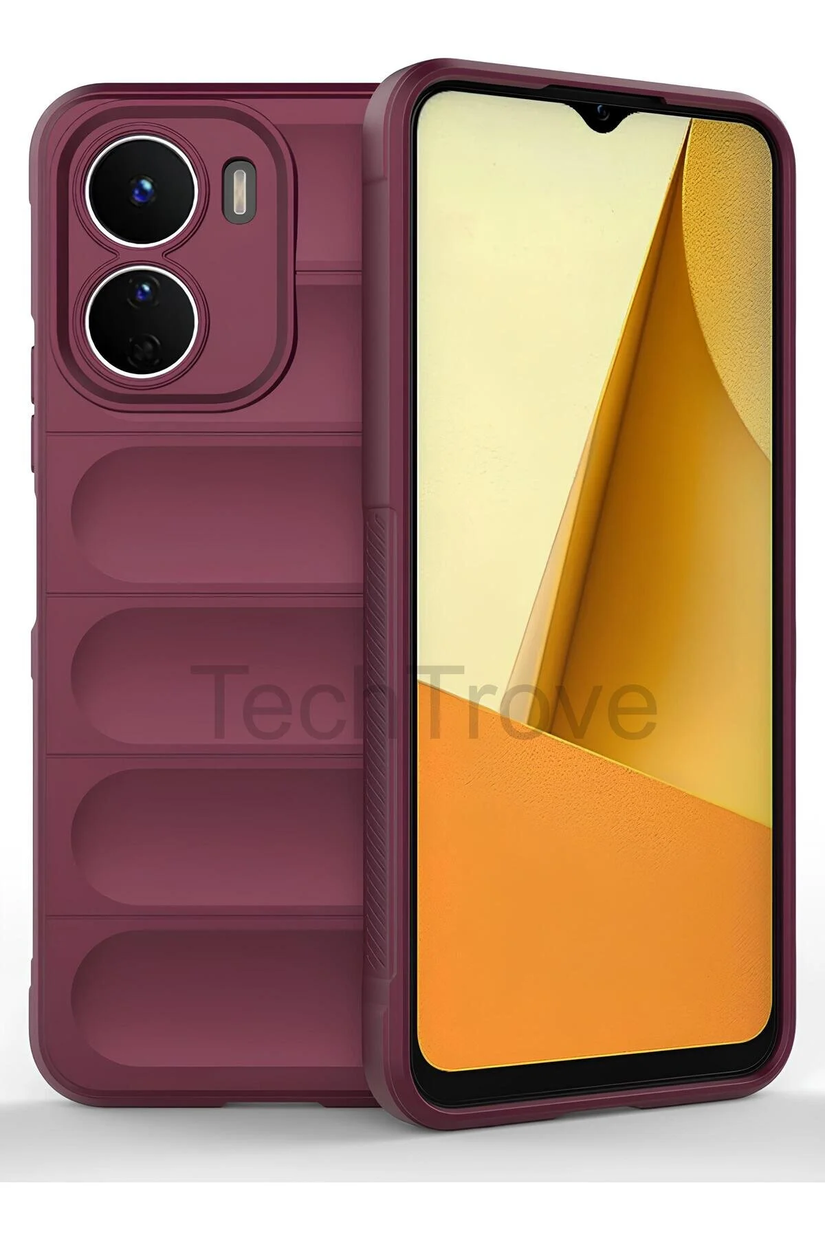 Vivo Y16 Kılıf Elde Kaymaz İçi Kadife Silikon Kapak