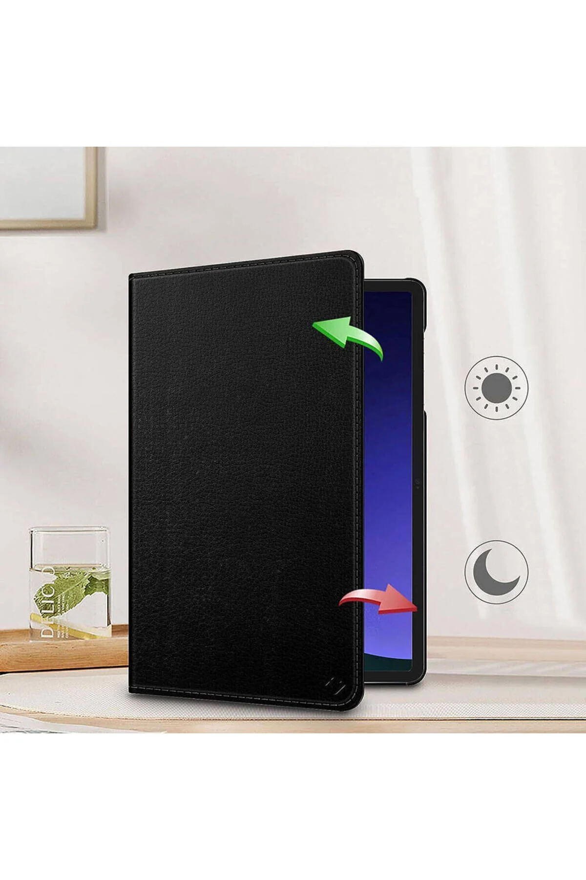 Lenovo P11 Kılıf 360 Dönebilen Standlı Pu Deri Kılıf