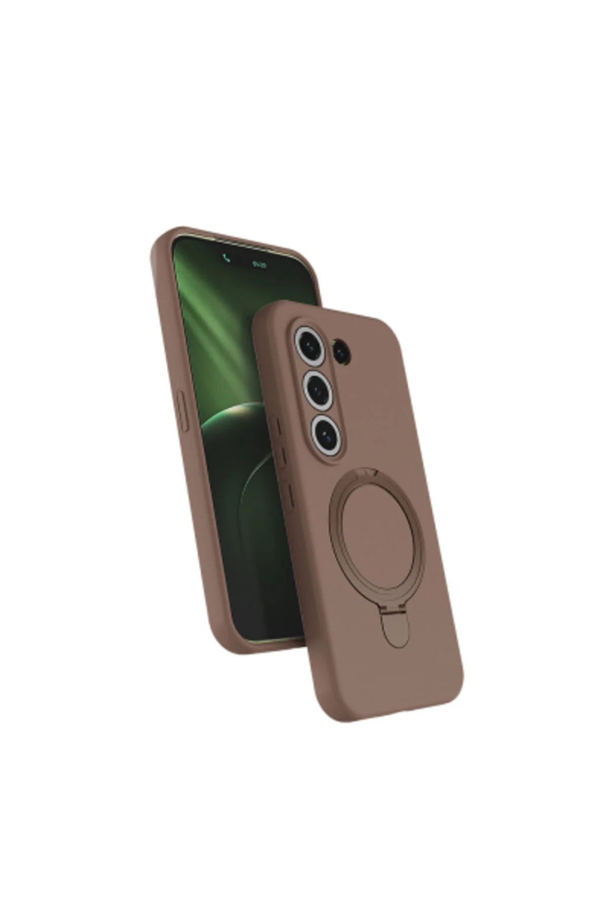 Tecno Camon 50 Uyumlu Soft Tasarım Magsafe Halka Stand İçi Kadife Kapak