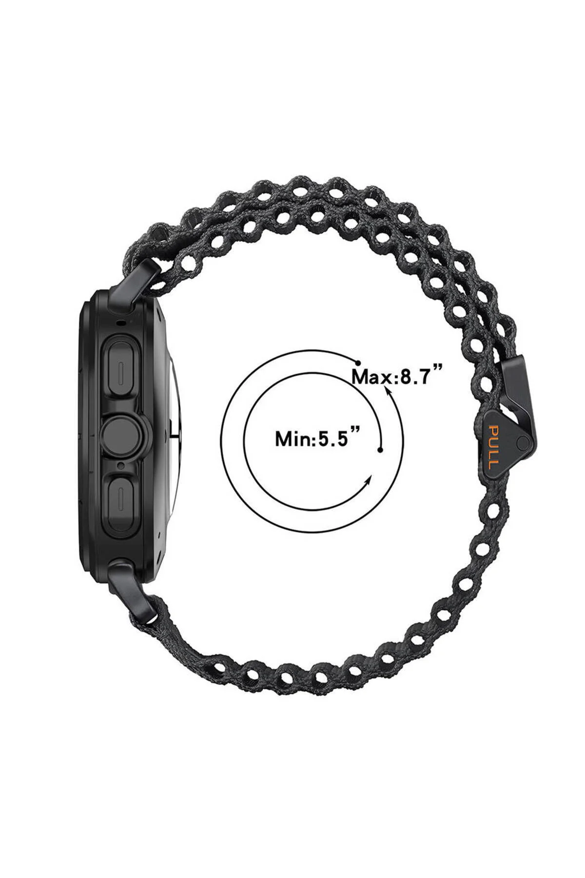 Galaxy Watch Ultra 47mm İçin Uyumlu Naylon Kumaş Hasır Örgülü Kordon