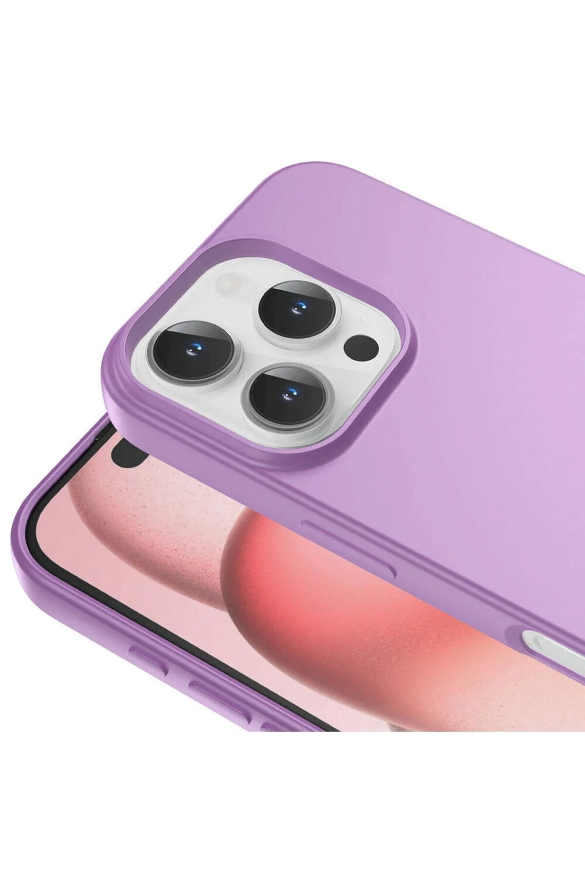 Apple iPhone 16 Pro Max Uyumlu İçi Kadife Tasarım Telefonu Koruyan Renkli Kılıf