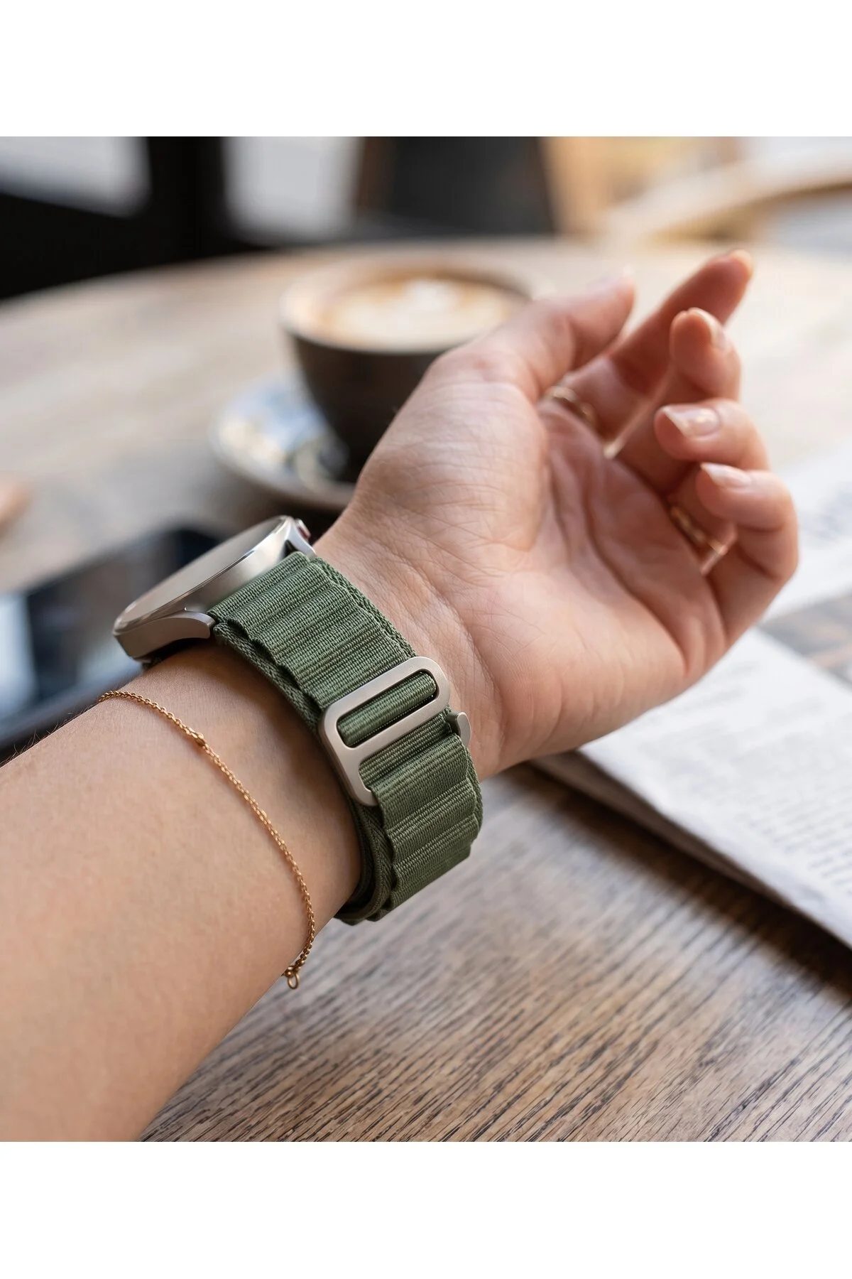 Amazfit Falcon Uyumlu 22mm Premium Örgü Saat Kordonu
