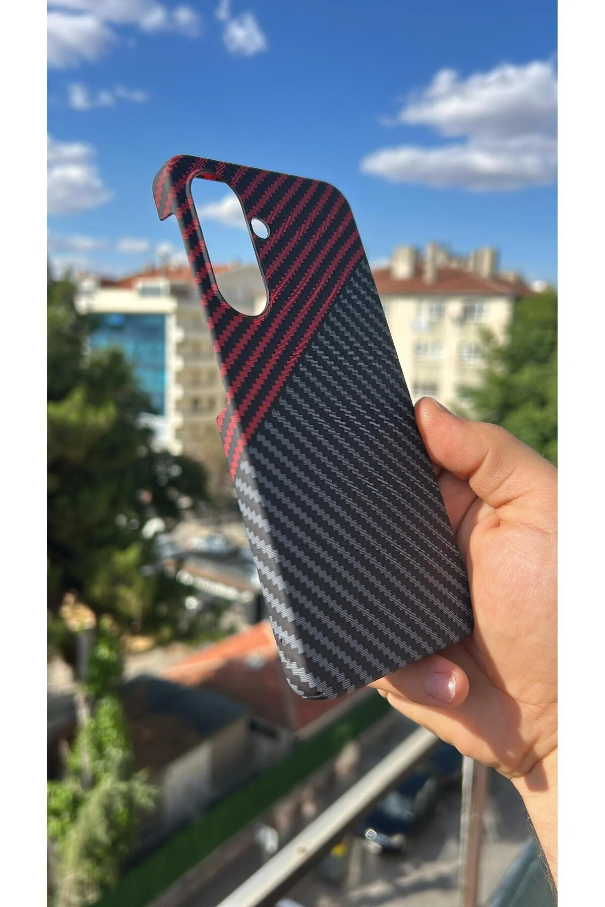 Samsung Galaxy A26 Kılıf Karbon Fiber Tasarım A++ Kalite Kapak