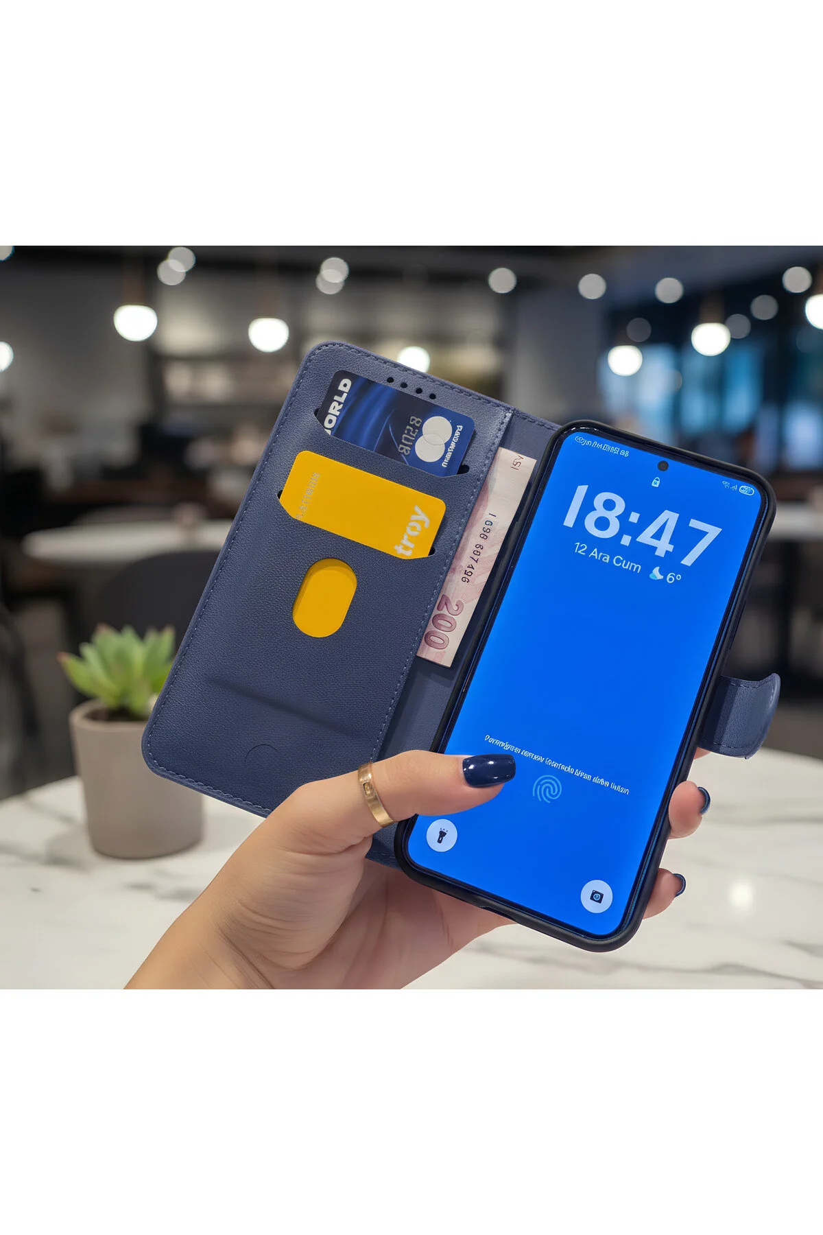 Samsung Galaxy A16 Kılıf Kapaklı ve Cüzdanlı Stand Olabilen Deri Kılıf