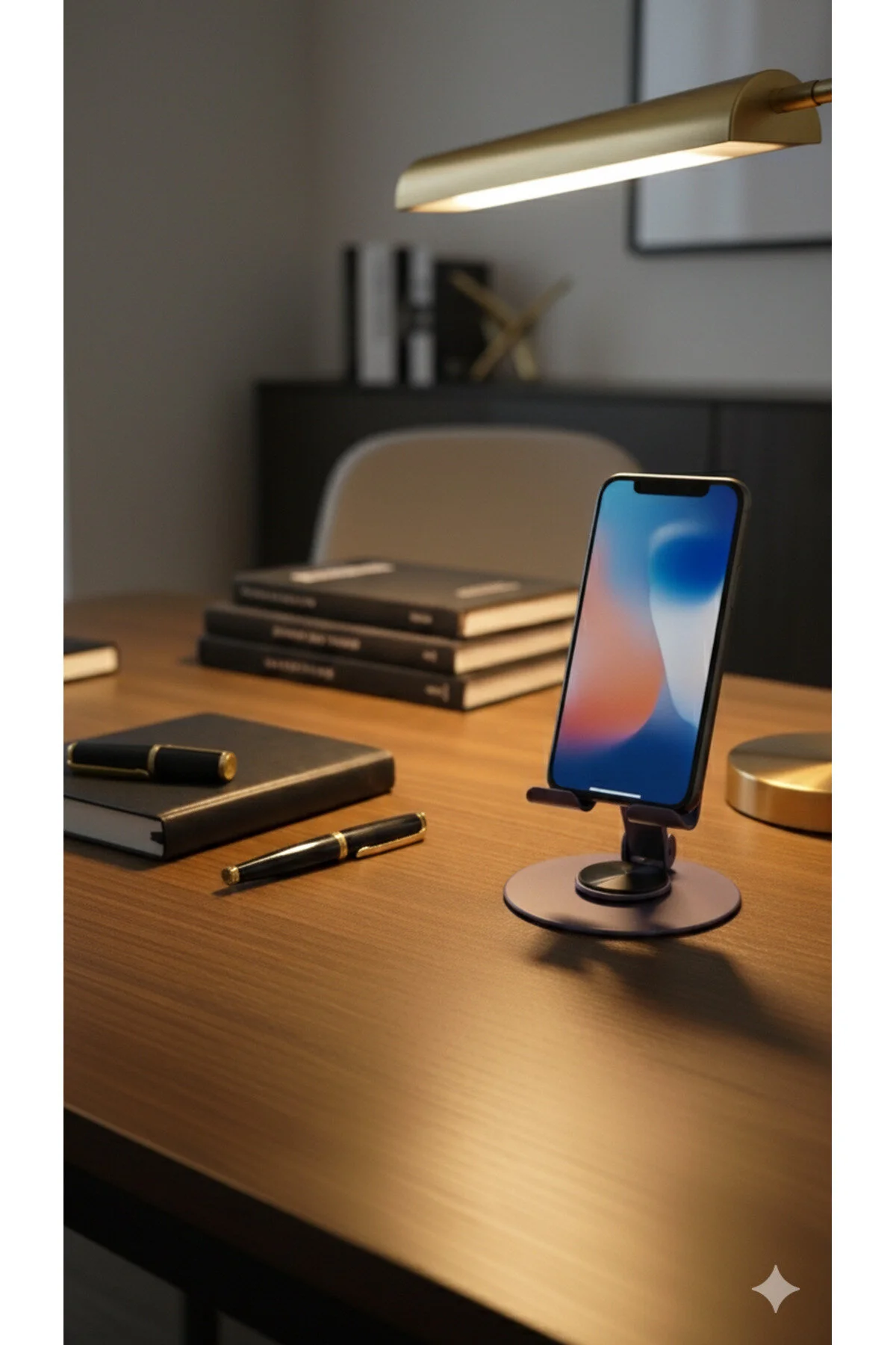 Yüksek Kalite Metal 360 Dönebilen Ayarlanabilir Telefon Ve Tablet Tutucu Masa Üstü Standı
