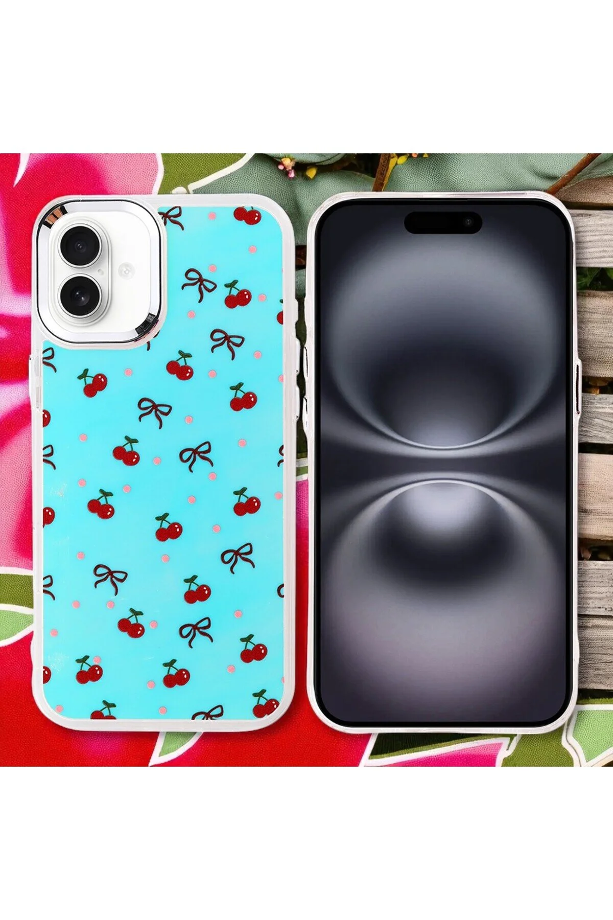 Apple iPhone 16 Plus Kılıf Figür Desenli Elde Kaymaz Soft Silikon Kapak