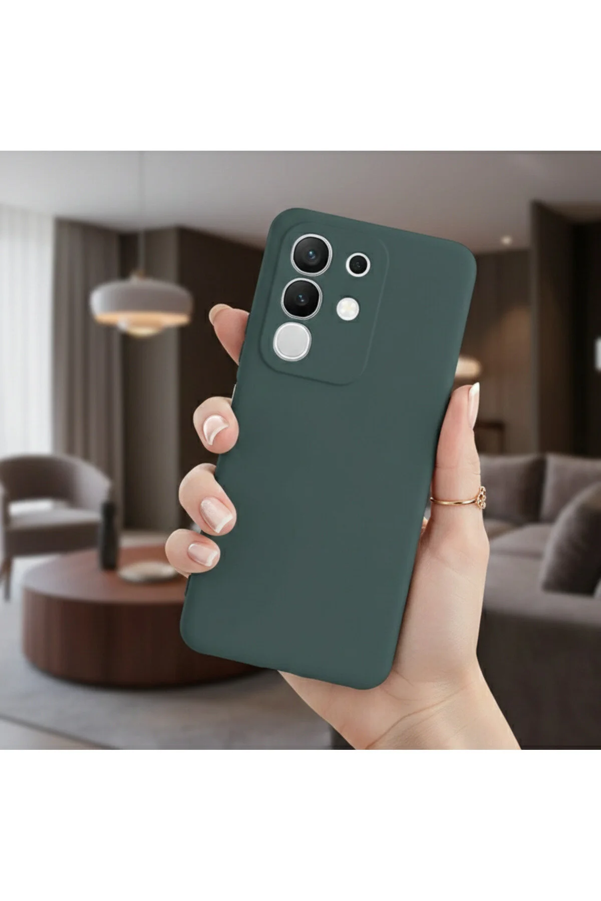 Vivo Y29 4G Kılıf İçi Kadife Süet Tasarımlı Kamera Korumalı Renkli Silikon Kapak