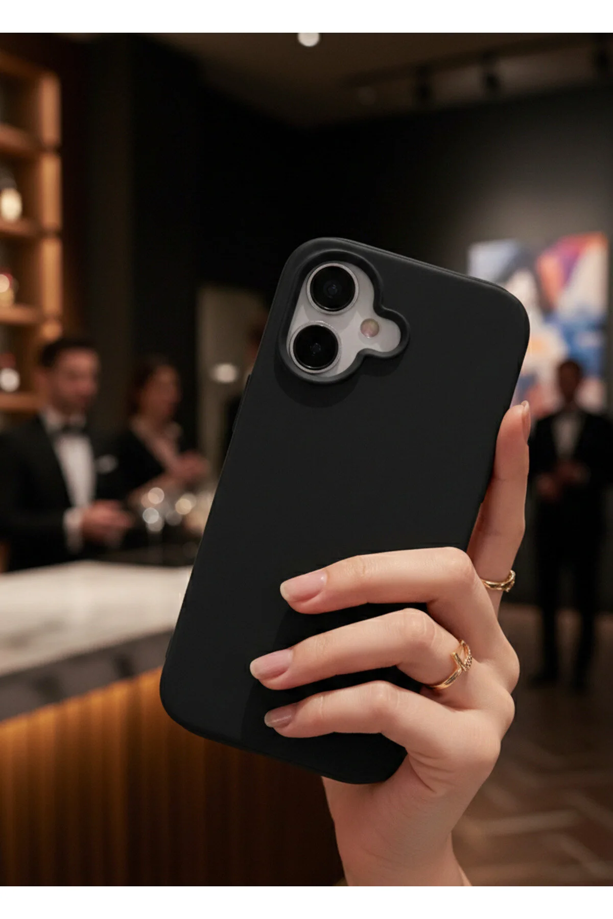 Apple iPhone 17 Kılıf Içi Kadife Süet Tasarımlı Kamera Korumalı Silikon A Kalite Lansman Kapak