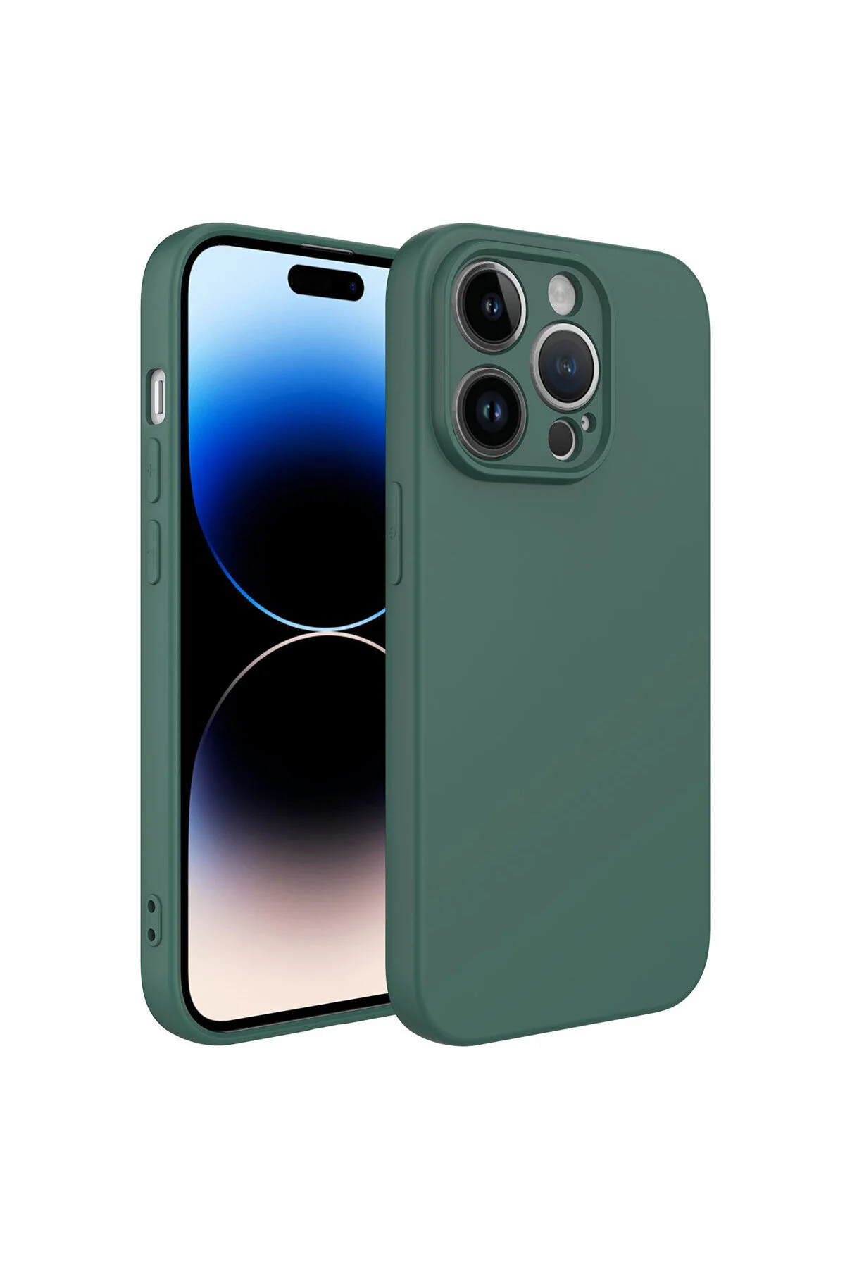 Apple  iPhone 14 Pro Max Uyumlu İçi Kadife Kamera Korumalı Renkli Silikon Kılıf