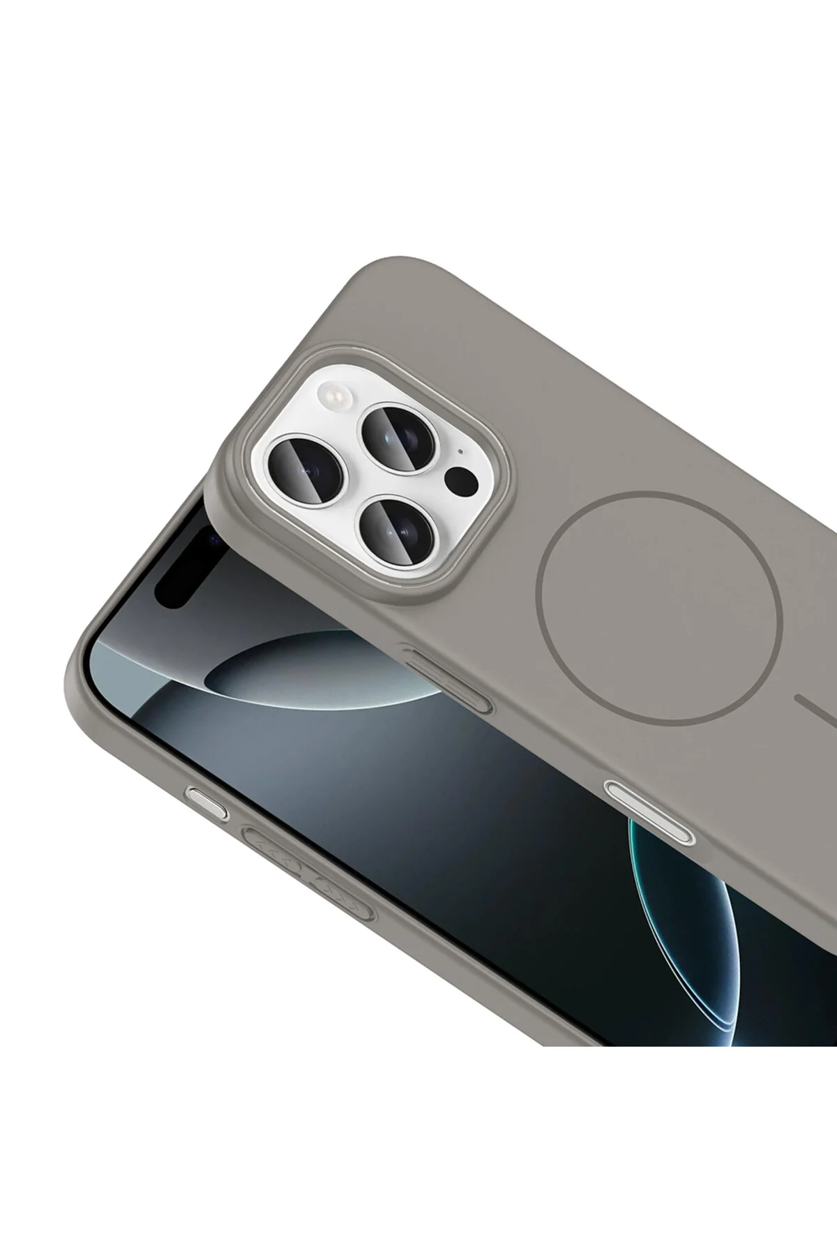 Apple iPhone 15 Pro Kılıf Magsafe Şarj Özellikli Renkli İnce Yapılı Sararmaz Kılıf