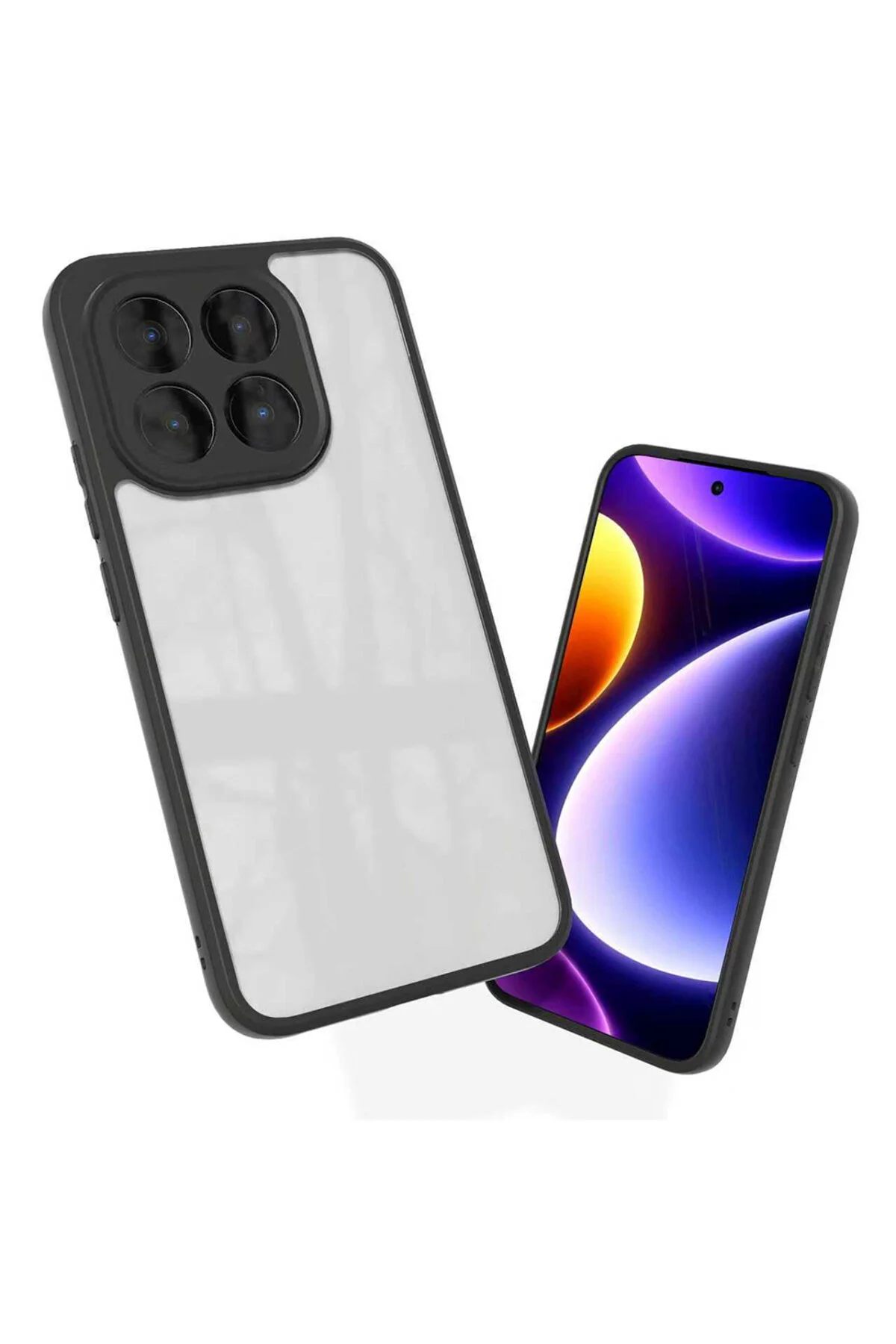 Xiaomi 15T Kılıf Kamera Koruma Çıkıntılı Şeffaf Arka Yüzeyli A++ Kalite Kapak