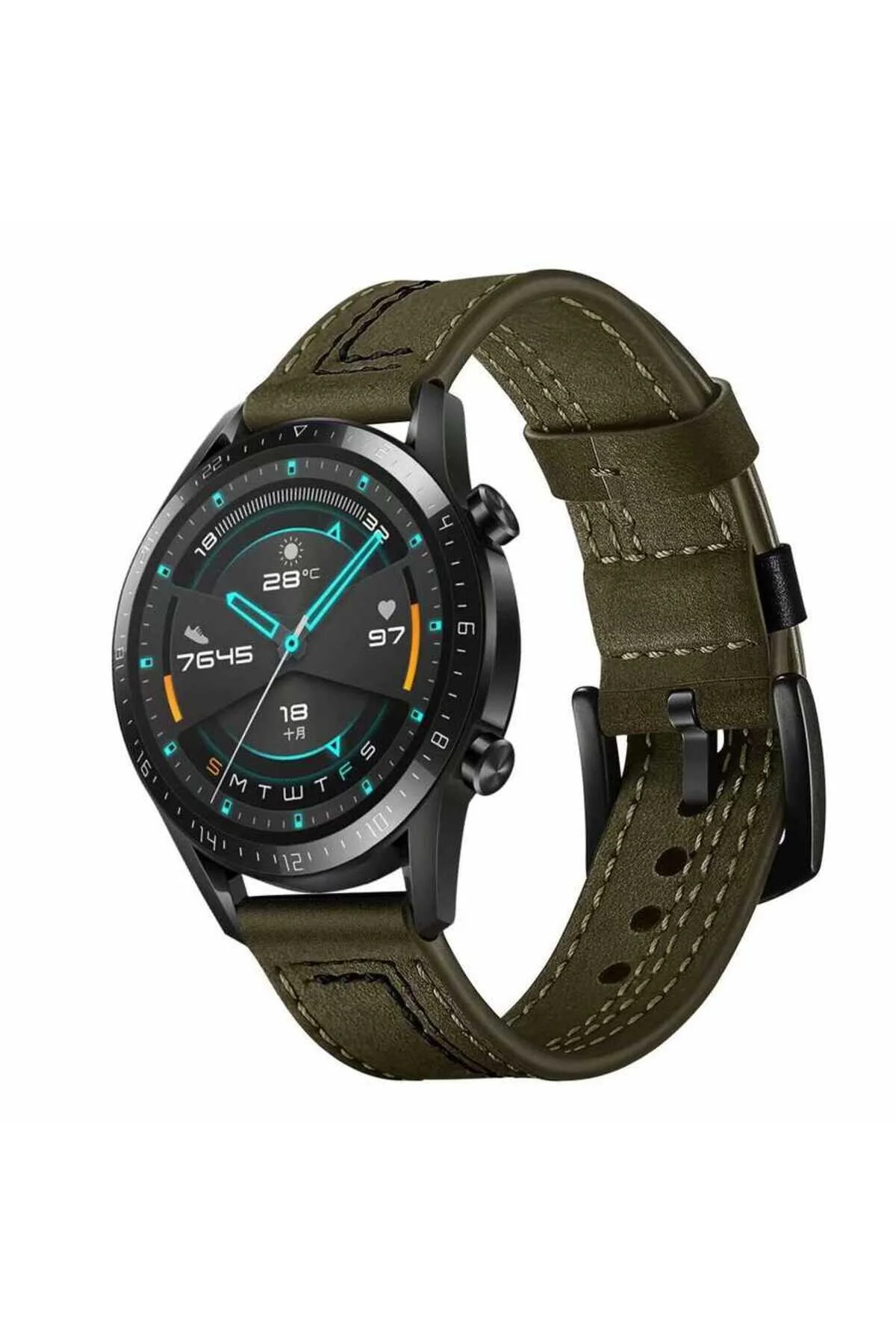 Gear S2 (20mm) İçin Uyumlu Deri Strap Kayış Kordon