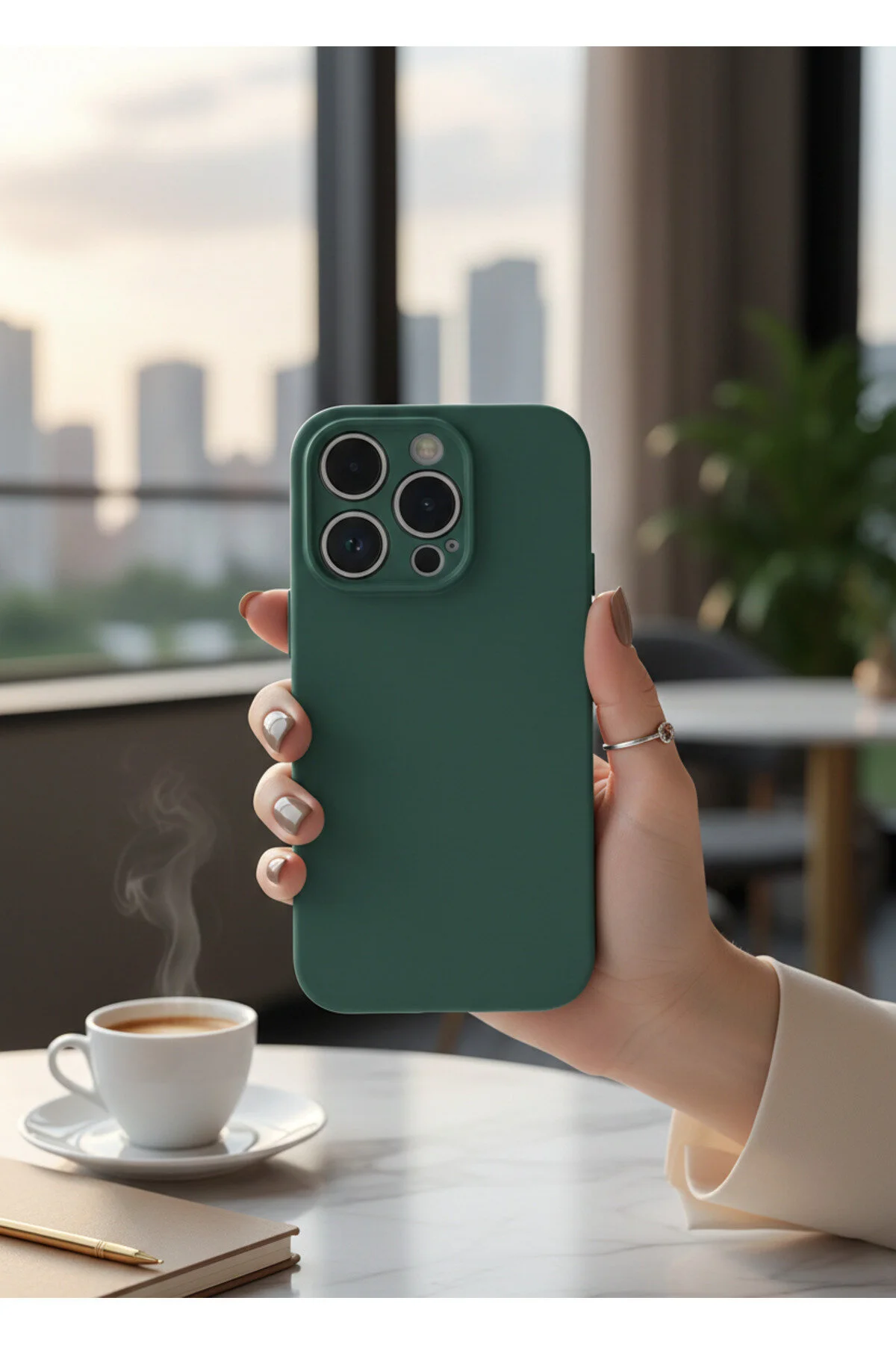 Apple  iPhone 14 Pro Max Uyumlu İçi Kadife Kamera Korumalı Renkli Silikon Kılıf