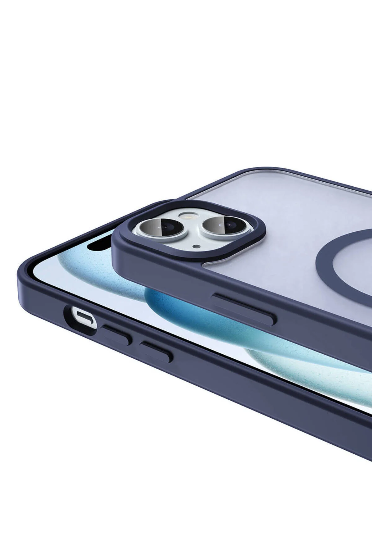 Apple iPhone 13 / 14 Uyumlu Kılıf Magsafe Şarj Özellikli Mat Arka Yüzey Hatreds Sio Kapak