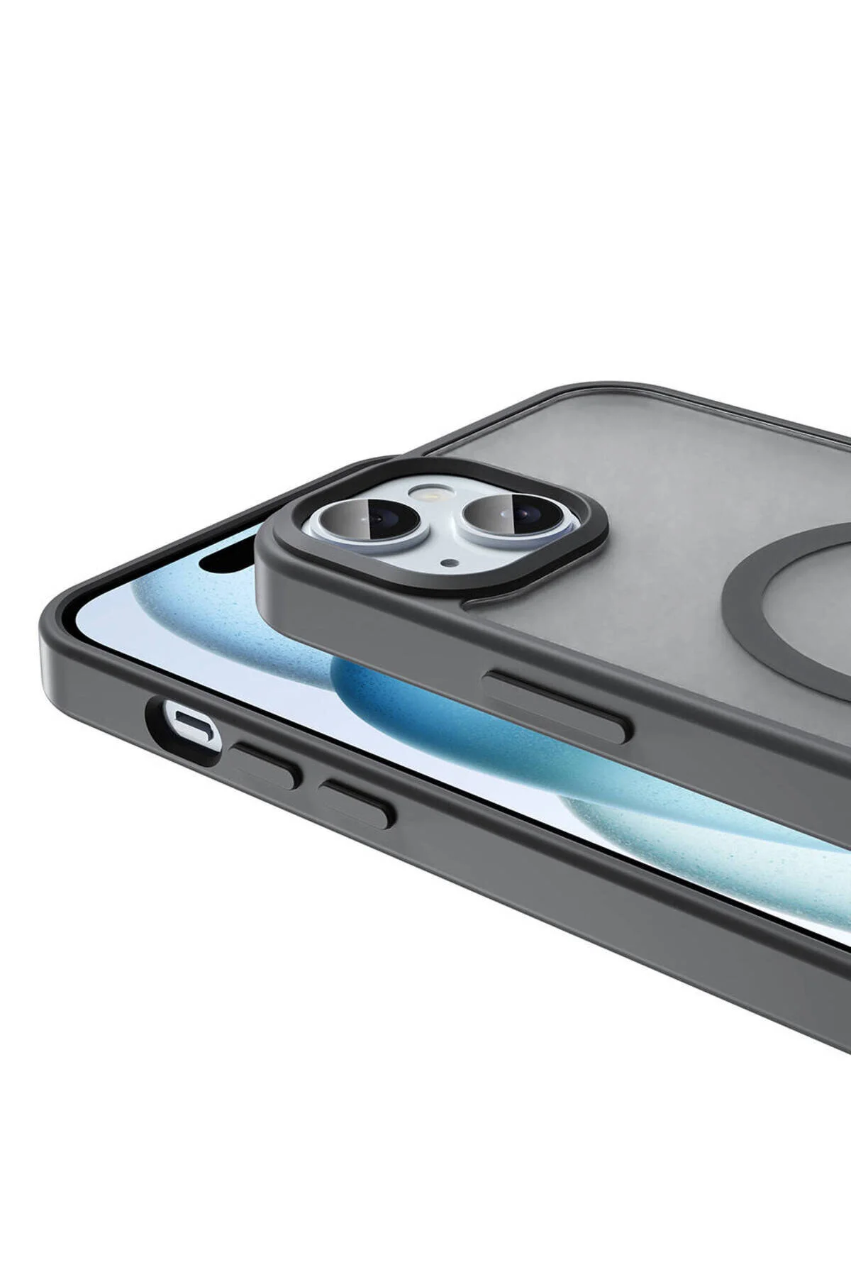 Apple iPhone 13 / 14 Uyumlu Kılıf Magsafe Şarj Özellikli Mat Arka Yüzey Hatreds Sio Kapak