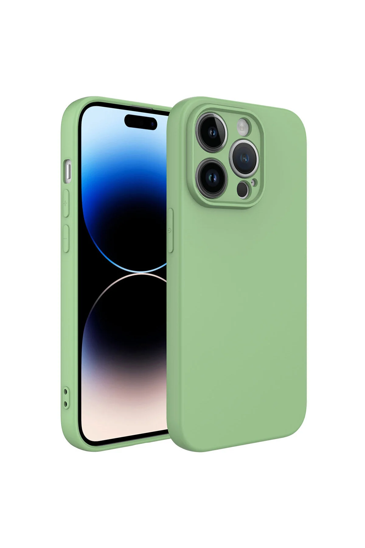 iPhone 14 Pro Kılıf Içi Kadife Süet Tasarımlı Kamera Korumalı Silikon A Kalite Lansman Kapak