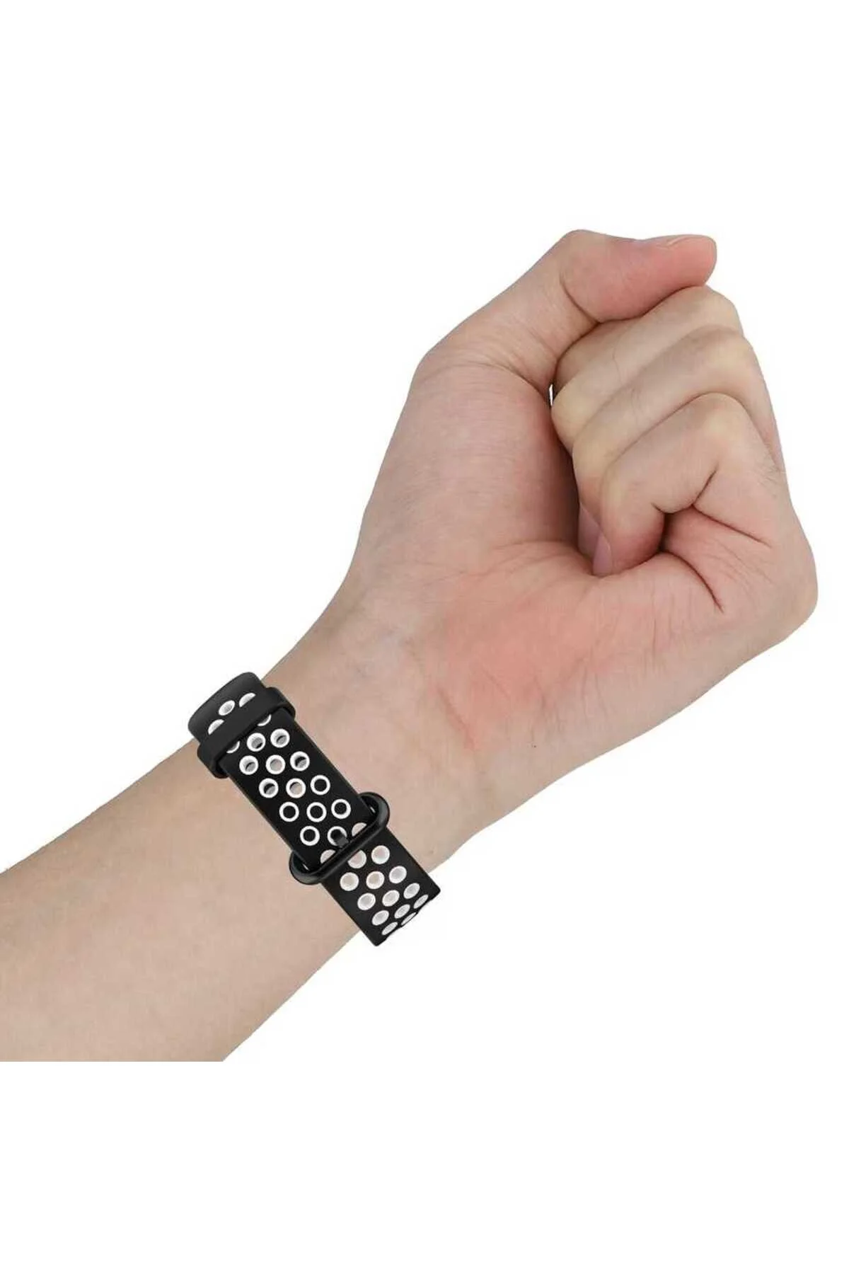 Mi Watch 2 Lite İçin Uyumlu Delikli Tasarımlı Renkli Kayış Kordon