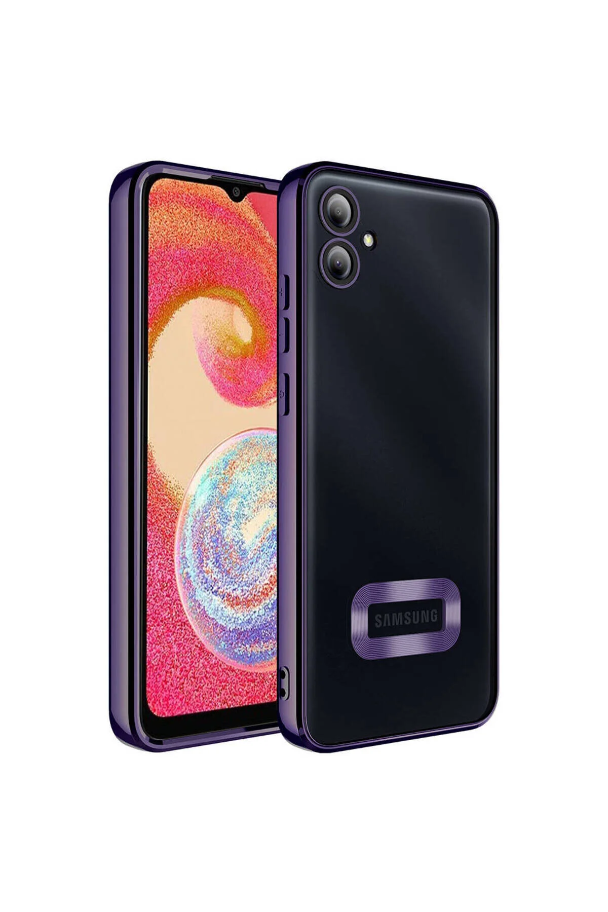 Samsung Galaxy A05 Uyumlu Logo Gösteren Kamera Korumalı Renkli Tasarım Kılıf