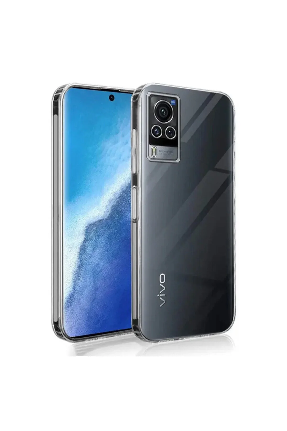 Vivo V30 5G İçin Uyumlu Darbe Emici Yumuşak Ultra İnce Sararmaz Şeffaf Kılıf