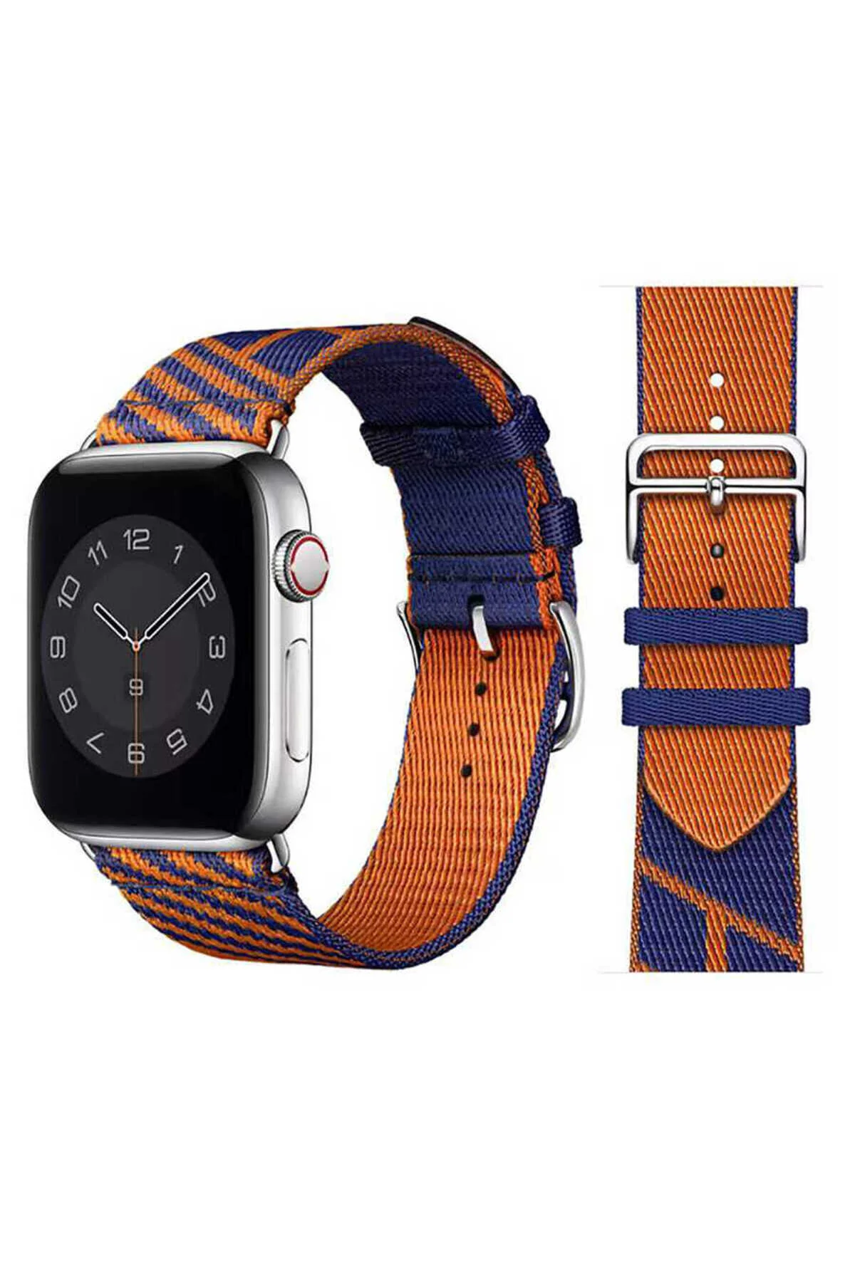 Watch 42mm İçin Uyumlu Hasır Strap Kayış Kordon