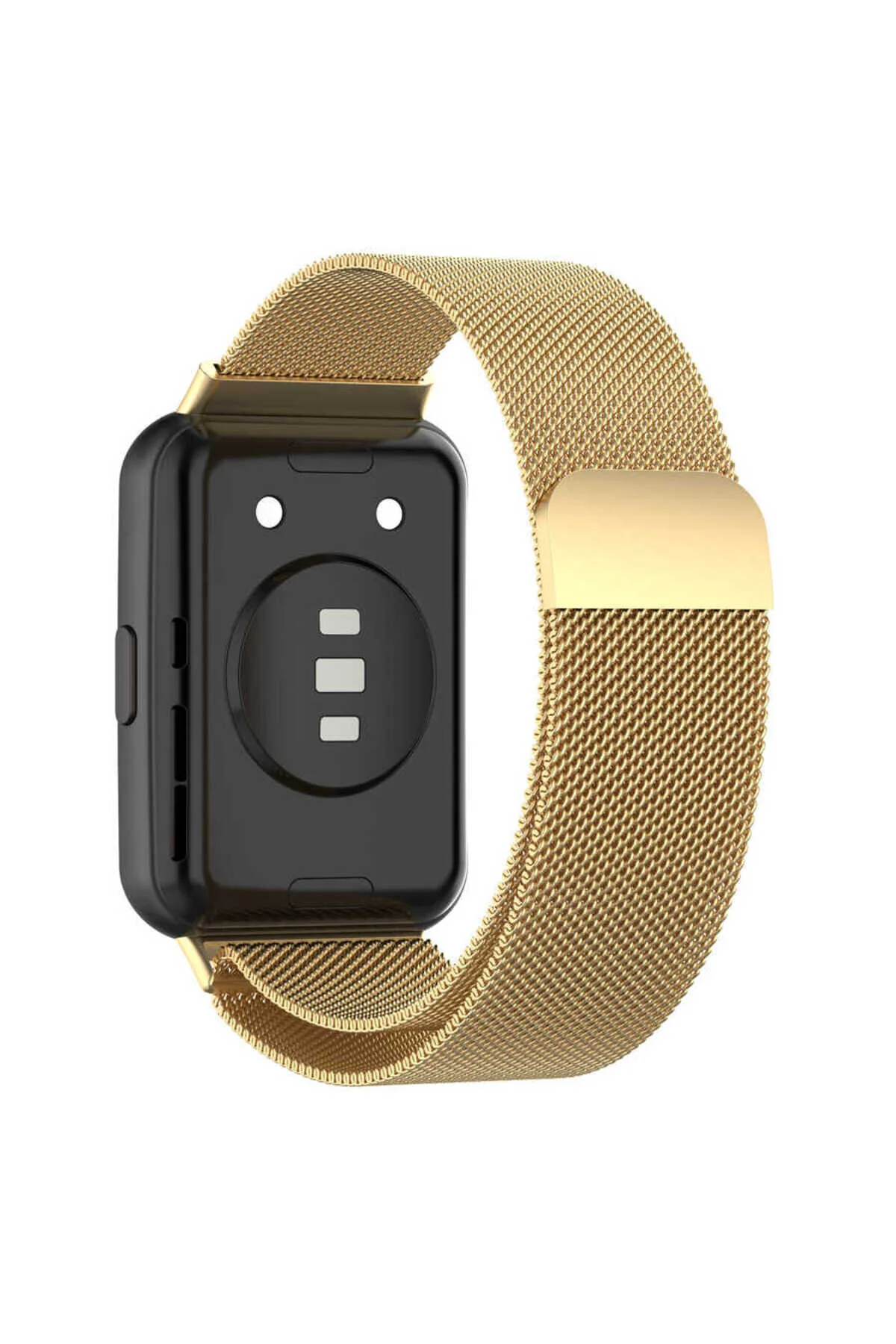 Huawei Watch Fit 2 İçin Uyumlu Renkli Metal Hasır Kordon