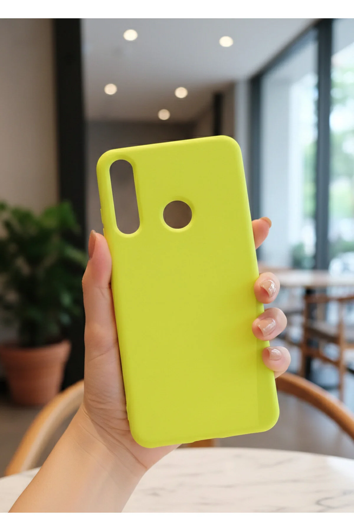 Huawei Y6P Kılıf İçi Kadife Soft Silikon Lansman Kapak