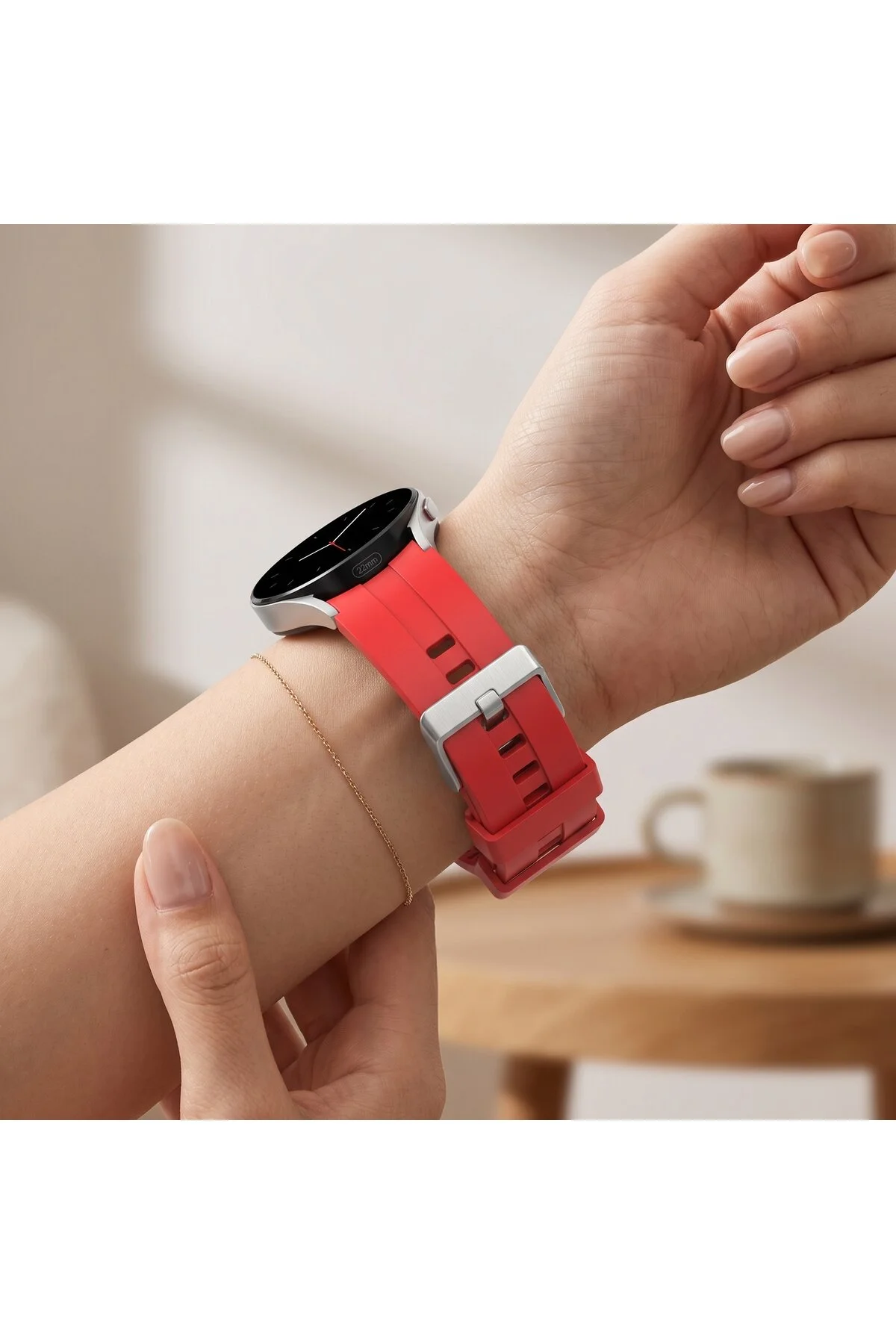 Xiaomi Mi Watch Revolve Active Uyumlu 22mm Spor Silikon Kordon