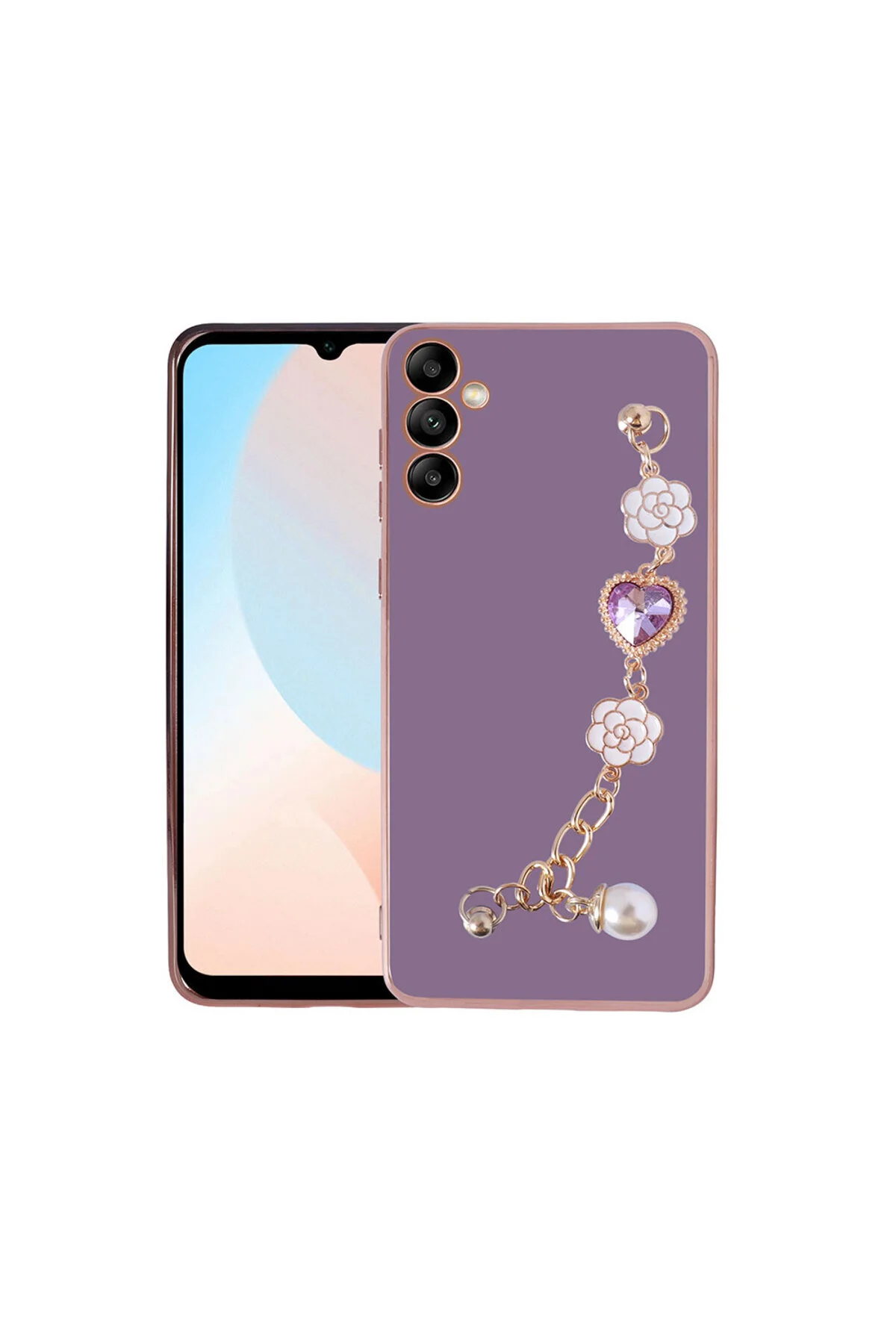 Galaxy A14 Kılıf El Tutamaçlı Kamera Korumalı  Lüks Silikon Kapak