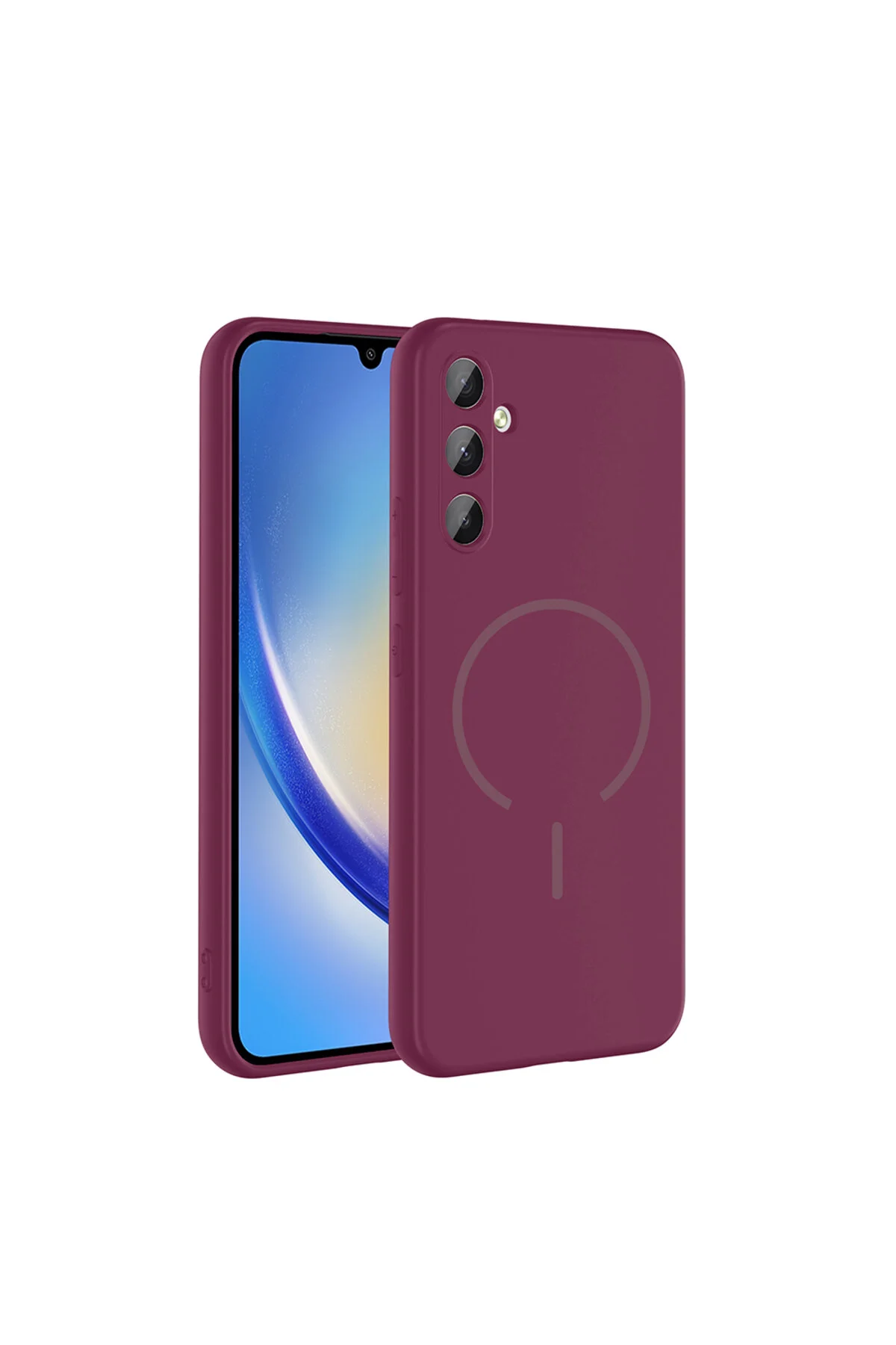 Samsung Galaxy A24 İçin Uyumlu M-Safe Özellikli Soft Renkli Elde Kaymaz Silikon Kılıf