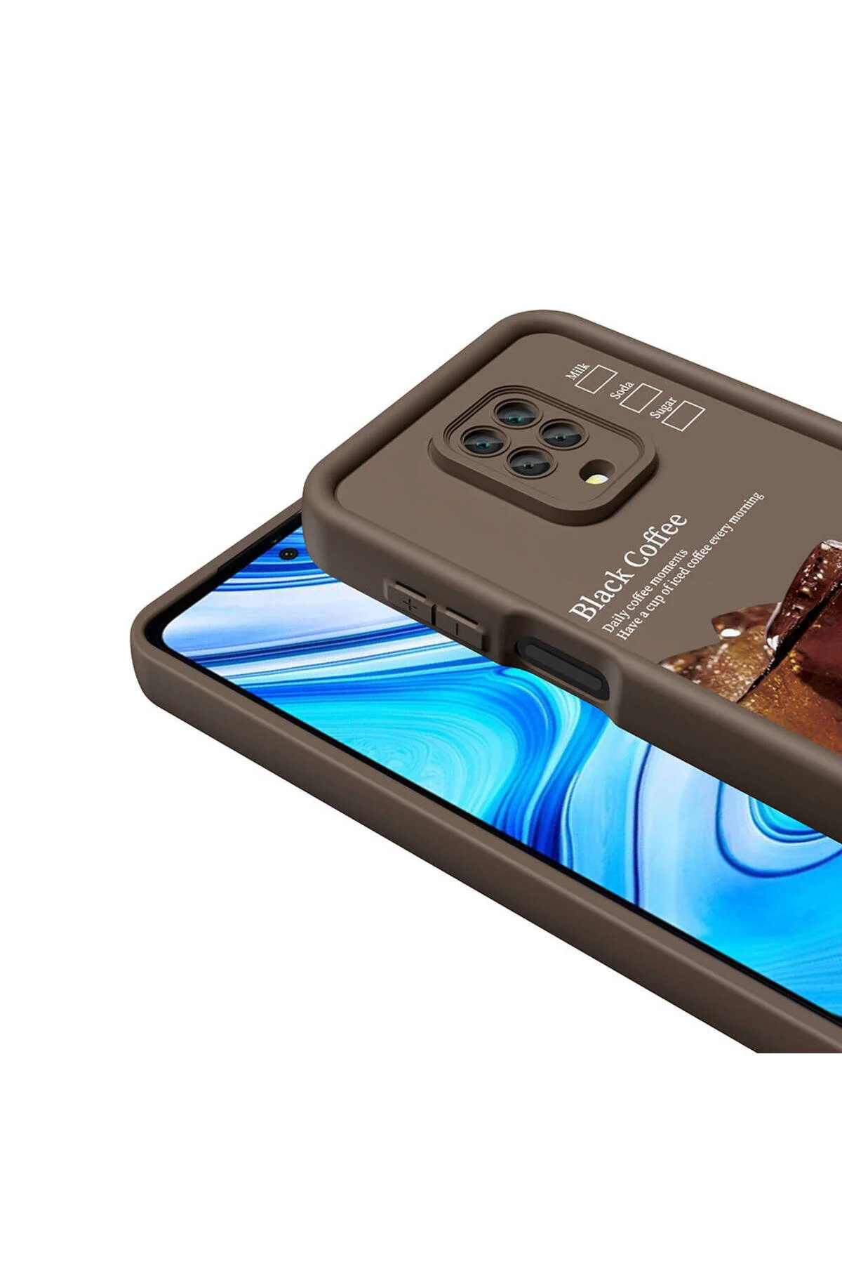 Xiaomi Redmi Note 9S Uyumlu Renkli Tasarımlı Kamera Korumalı Baskılı Kılıf