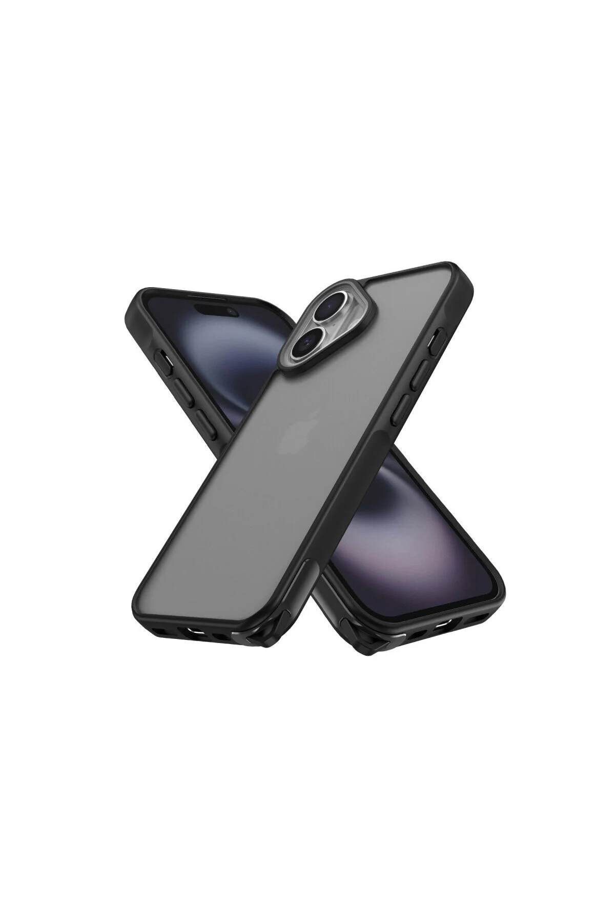 iPhone 16 İçin Uyumlu Buzlu Tasarım Sararmaz Tpu Kılıf