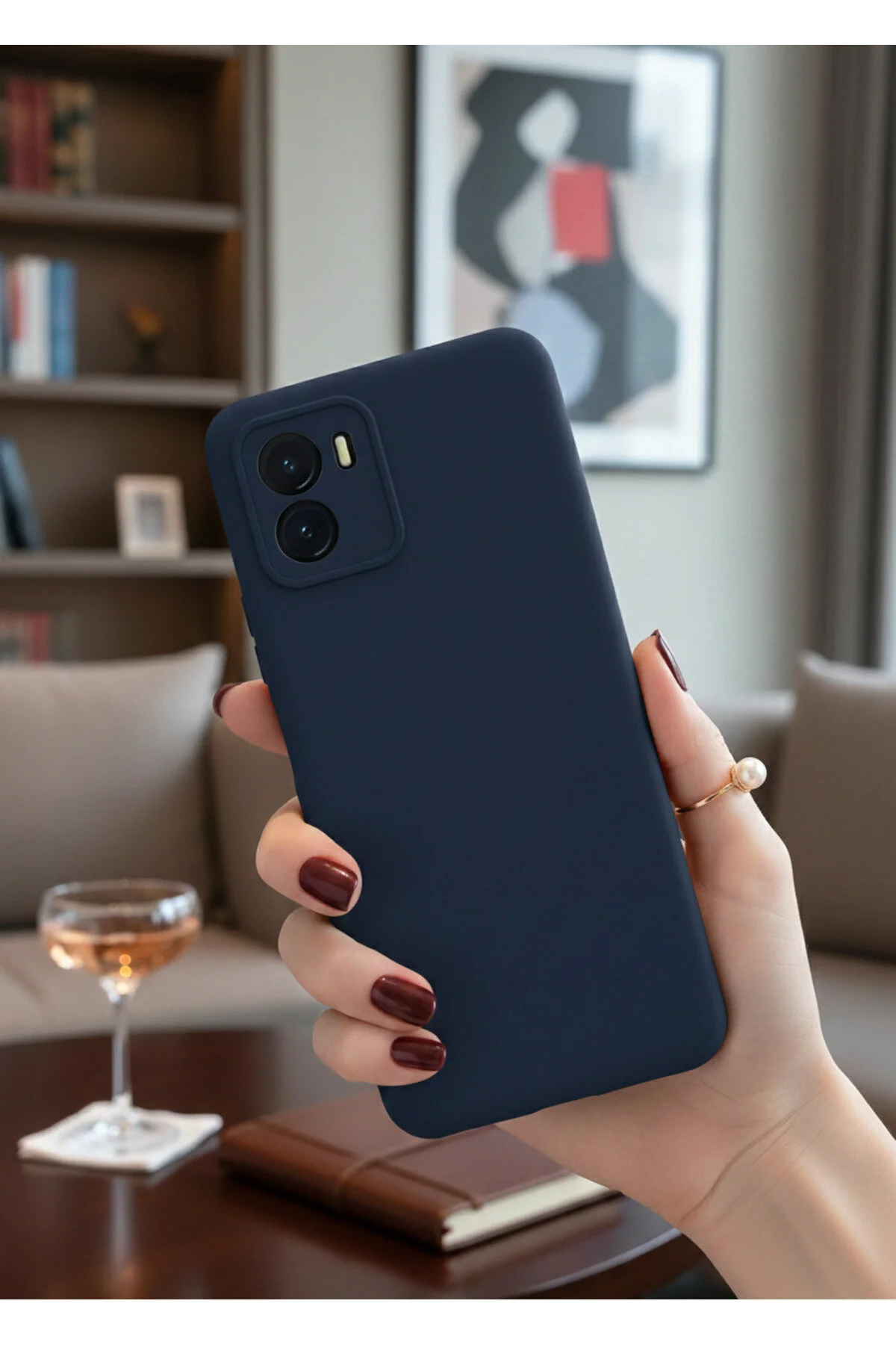 Vivo Y16 Kılıf İçi Kadife Soft Silikon Lansman Kapak