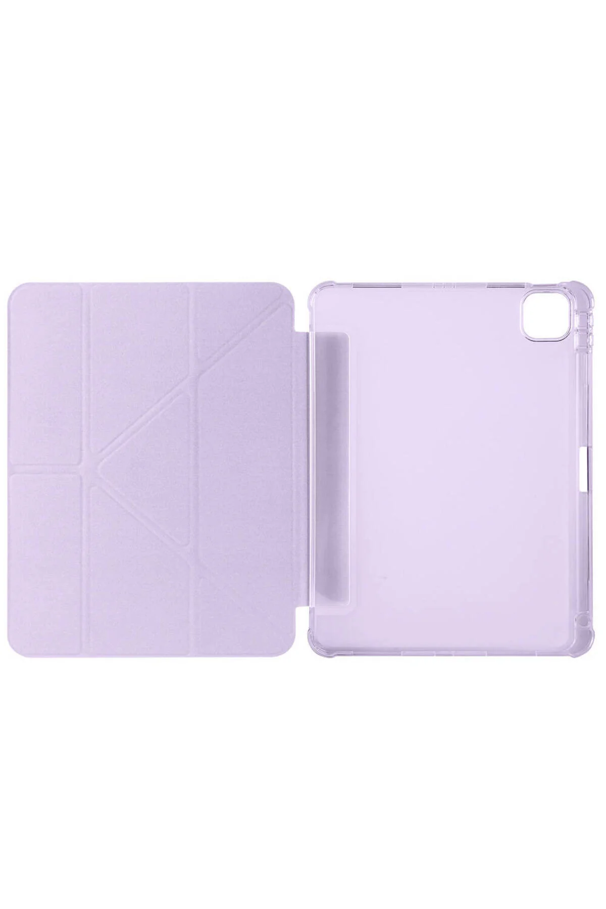 iPad Air 11 2024 İçin Uyumlu Kalem Bölmeli Stand Olabilen Smart Tablet Kılıfı