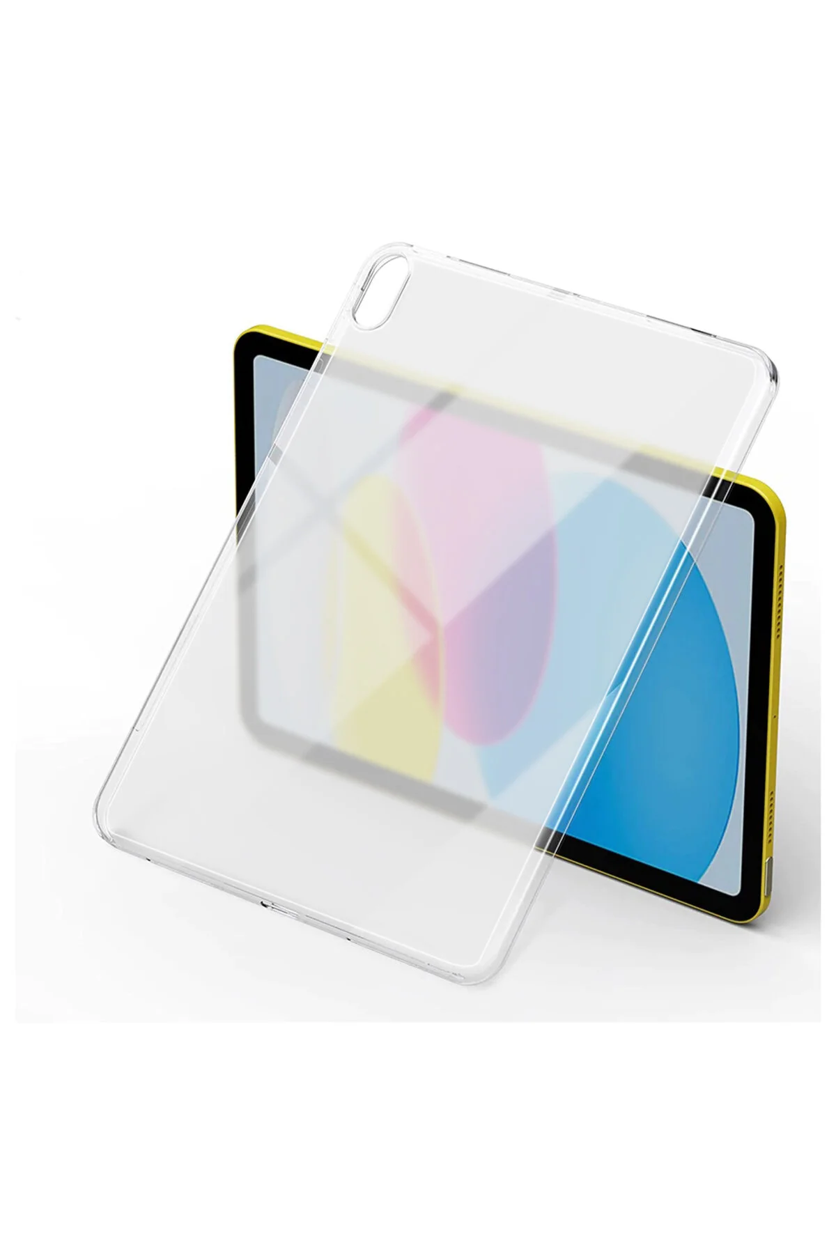 Apple iPad 10.9 2022 (10.Nesil) A2757 Uyumlu Şeffaf Ve Esnek Pürüzsüz Yüzey iPad Kılıfı