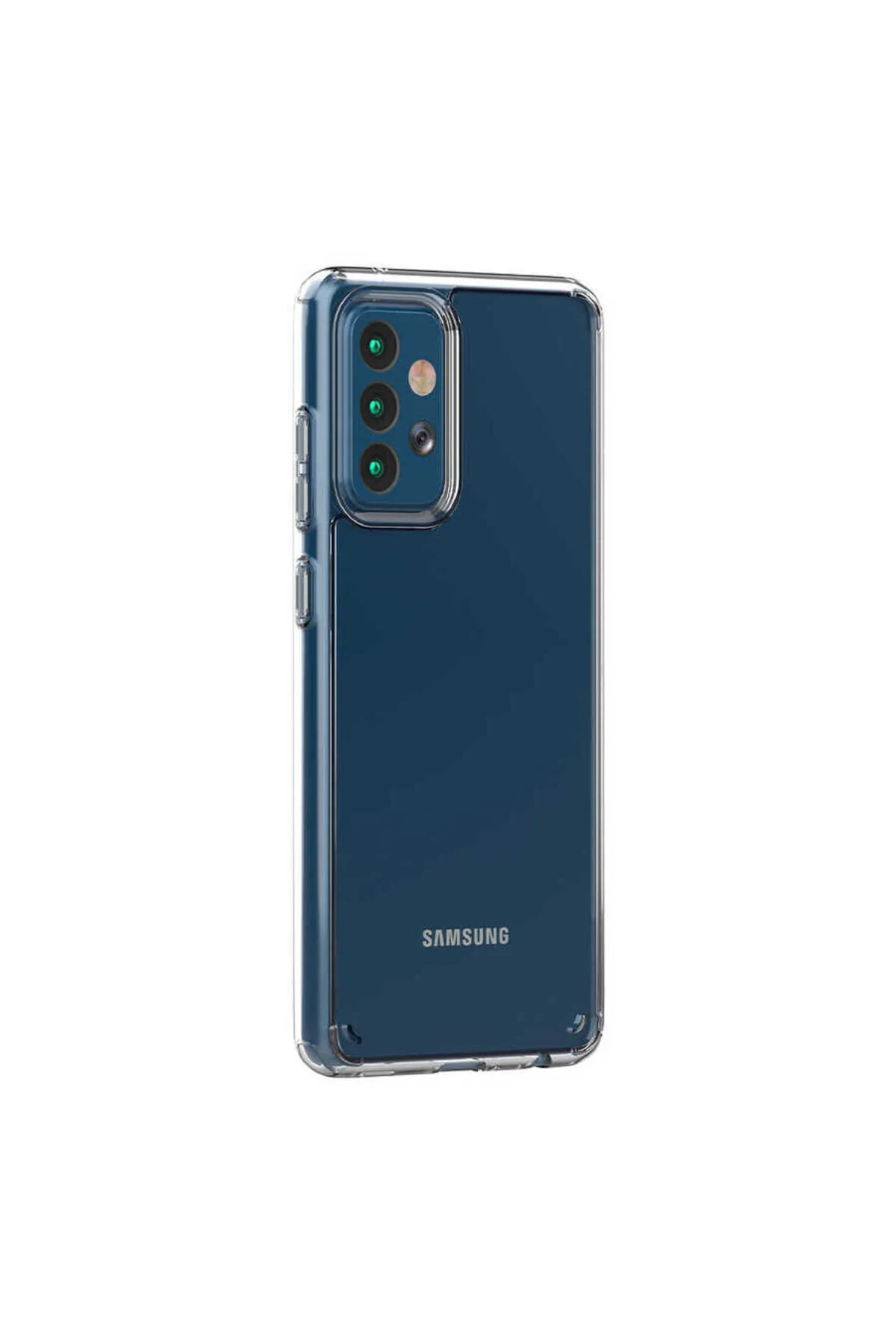 Galaxy A72 Uyumlu Şeffaf Tasarımlı Sert Silikon Kapak