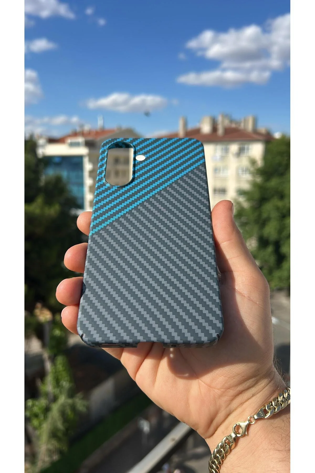 Samsung Galaxy A16 Kılıf Karbon Fiber Tasarım A++ Kalite Kapak