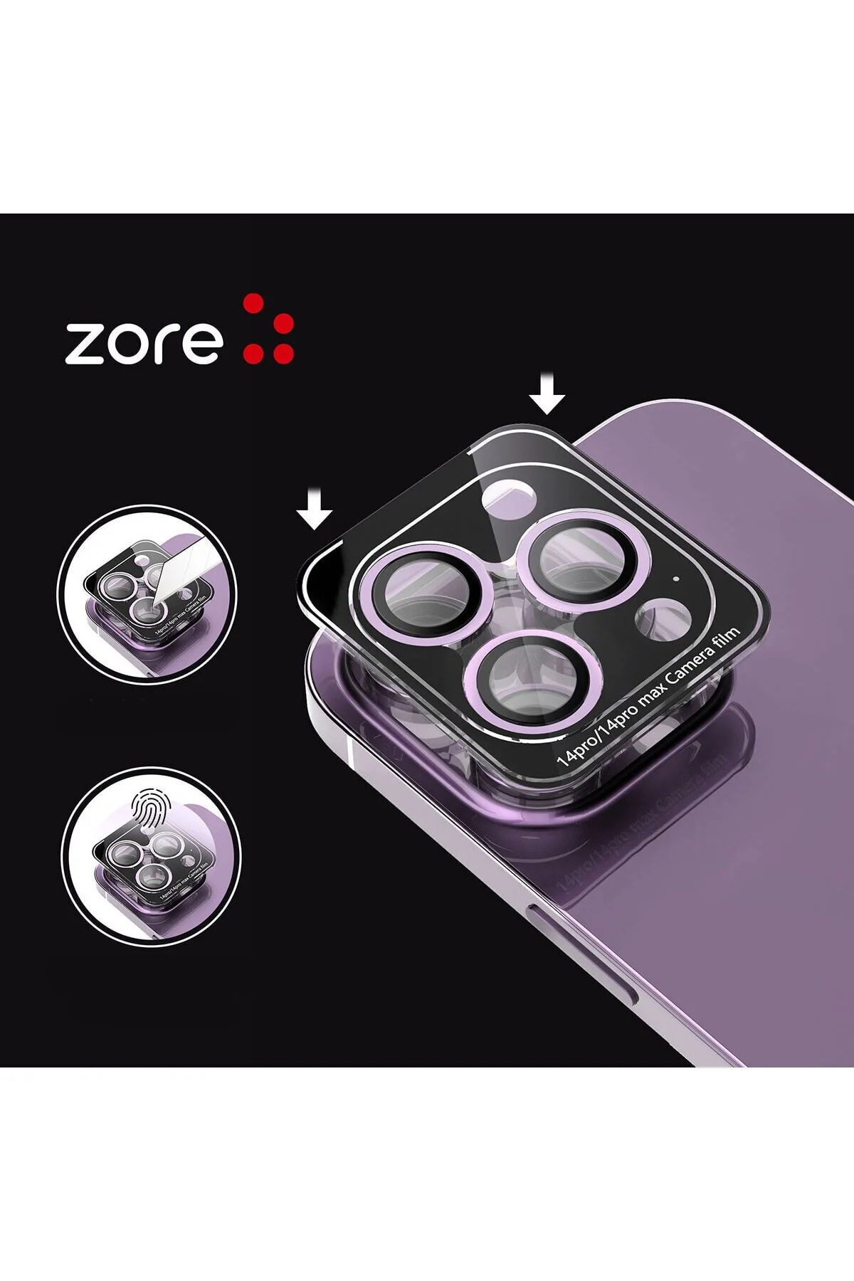 Apple iphone 13 Birebir Uyumlu Premium Kalite Renkli Kamera Lens Koruyucu
