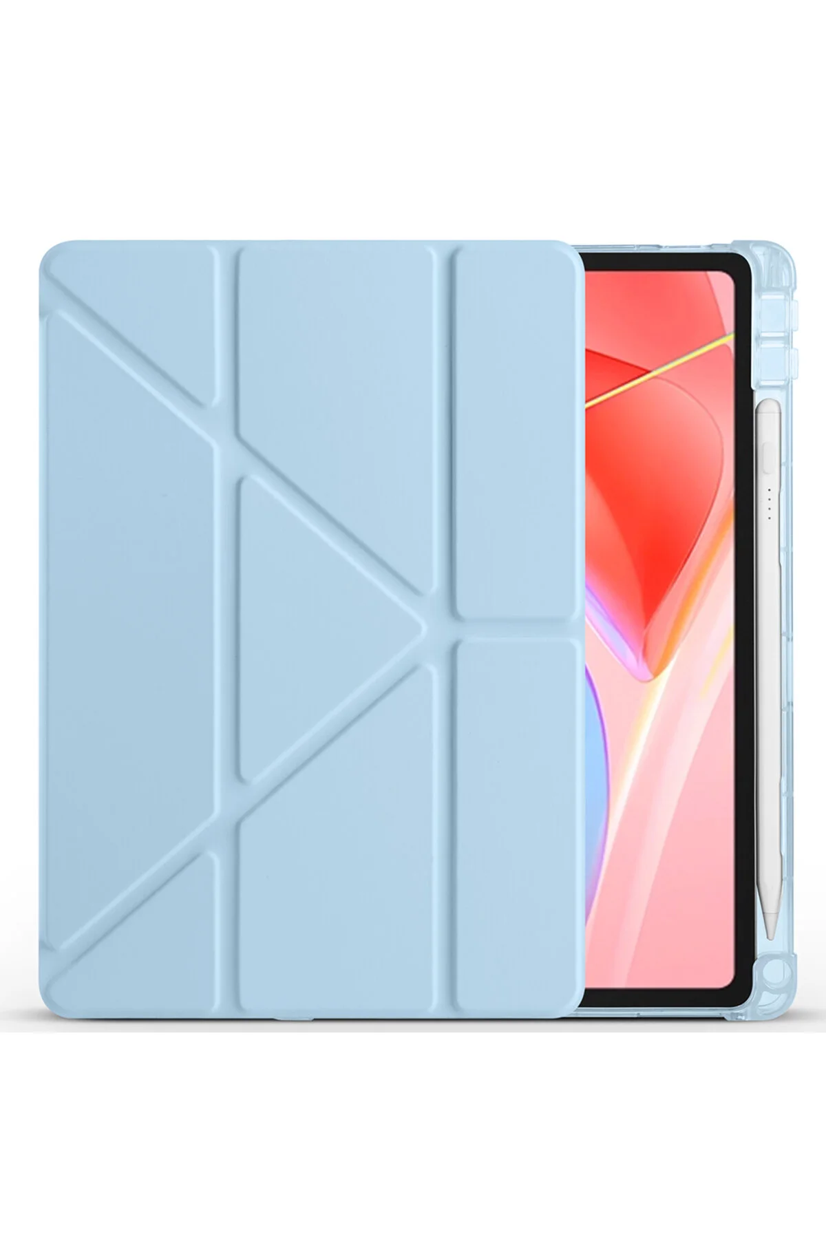Lenovo Tab TB-311FU İçin Uyumlu Kalem Bölmeli Stand Olabilen Smart Tablet Kılıfı