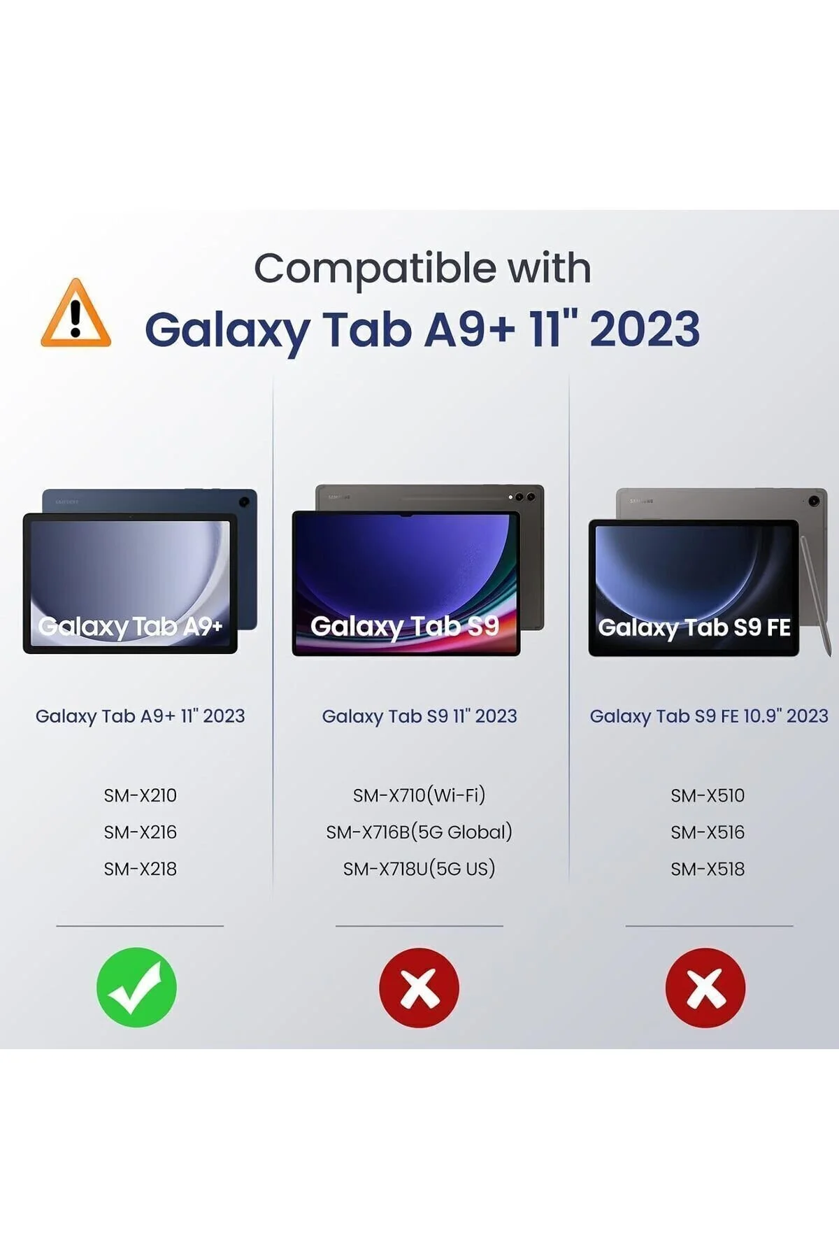 Samsung Galaxy Tab A9+ Plus 11 Inç Tablet Uyumlu Popit Çocuk Tablet Kılıfı