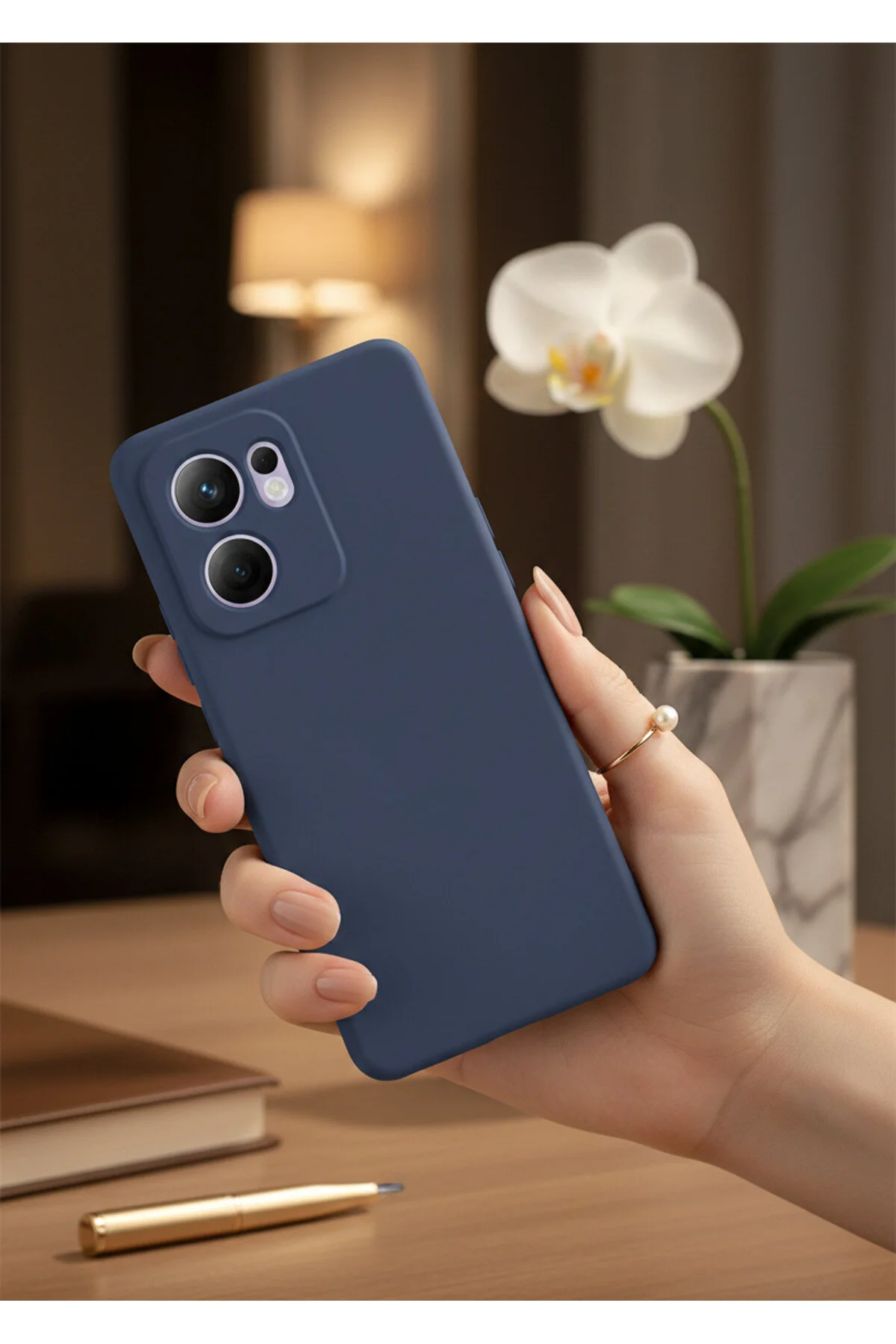 Oppo Reno 13F 5G Kılıf İçi Kadife Süet Tasarımlı Kamera Korumalı Renkli Silikon Kapak