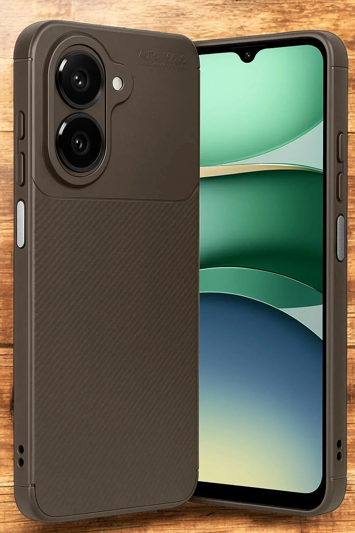 Xiaomi Redmi A5 4G Kılıf Kamera Korumalı Darbe Emici Karbon Fiber Desenli Kapak