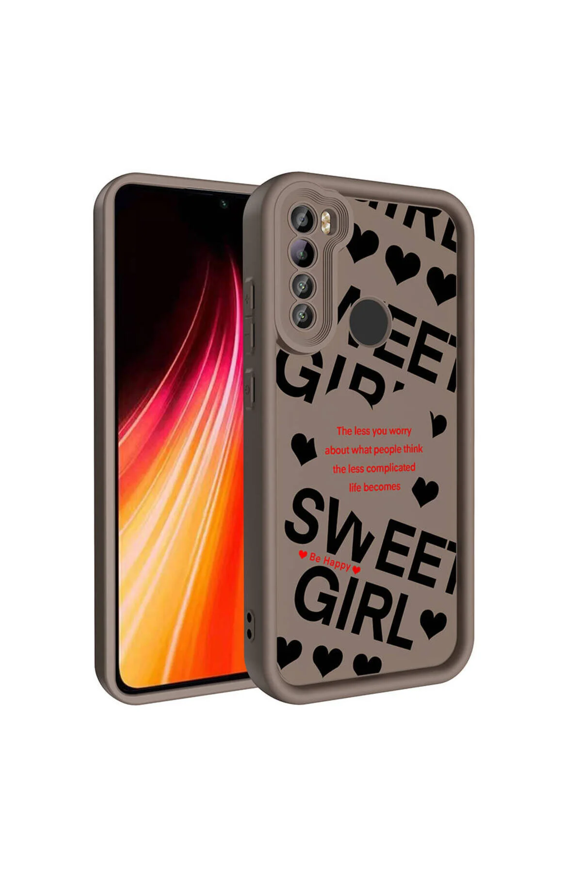Xiaomi Redmi Note 8 Uyumlu Renkli Tasarımlı Kamera Korumalı Baskılı Kılıf