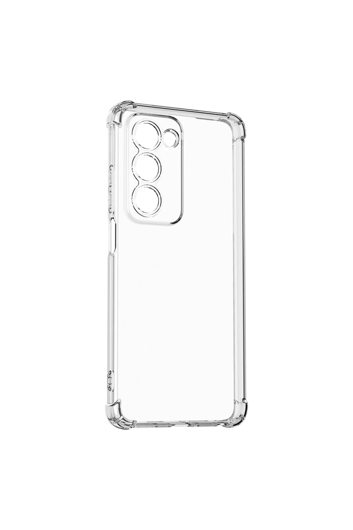 Oppo A5 Uyumlu Şeffaf Tasarımlı Köşe Korumalı Silikon Kılıf