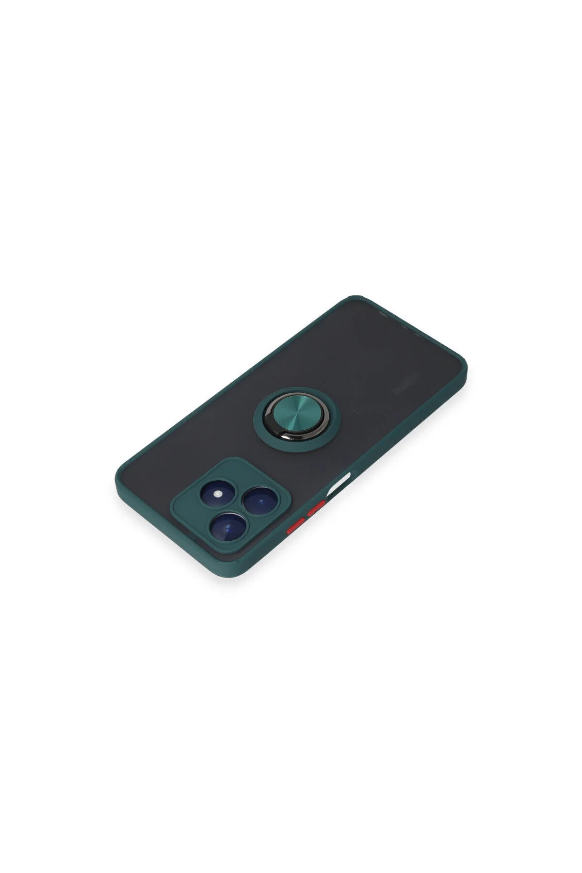 Realme C53 İçin Kamera Korumalı Yüzüklü Kılıf - Leke Tutmaz Mat ve Dayanıklı Yapı